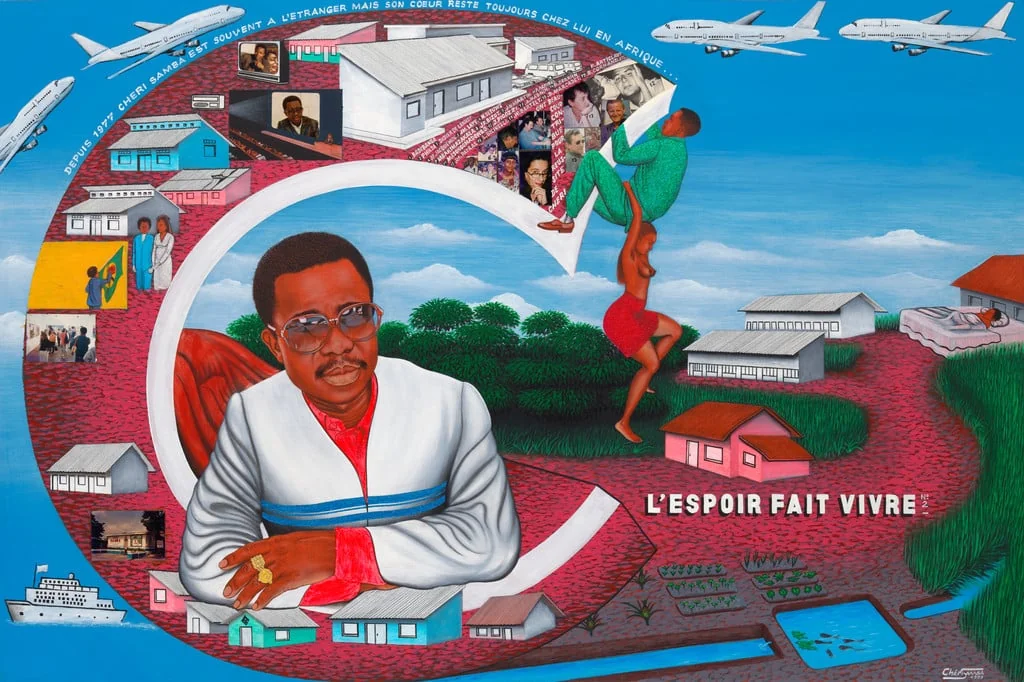Untitled, by Chéri Samba, acrylic, 1997