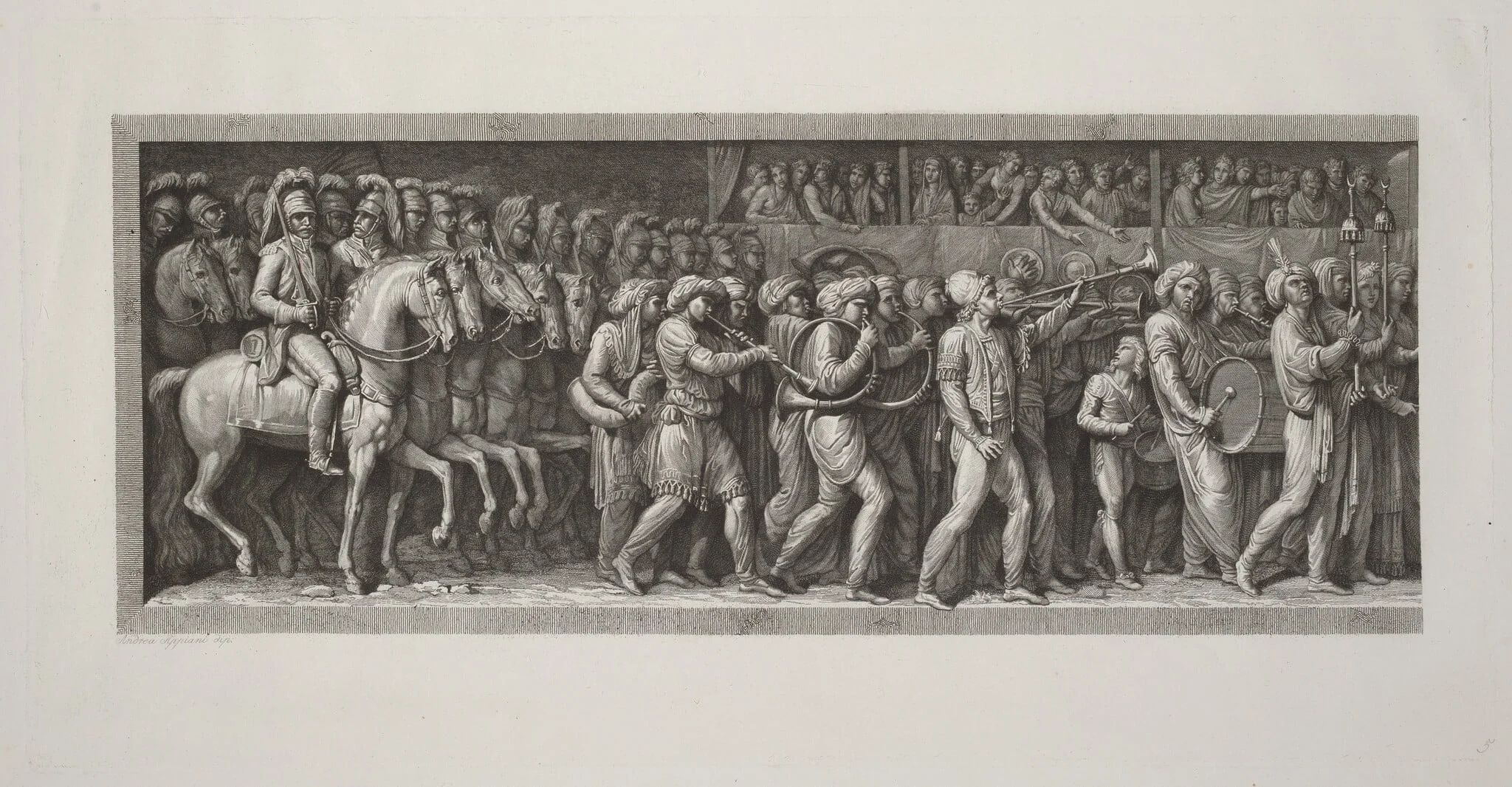 The Entrance of the French into Milan, 15 May 1796, by Giuseppe Rosaspina, ink, 1810