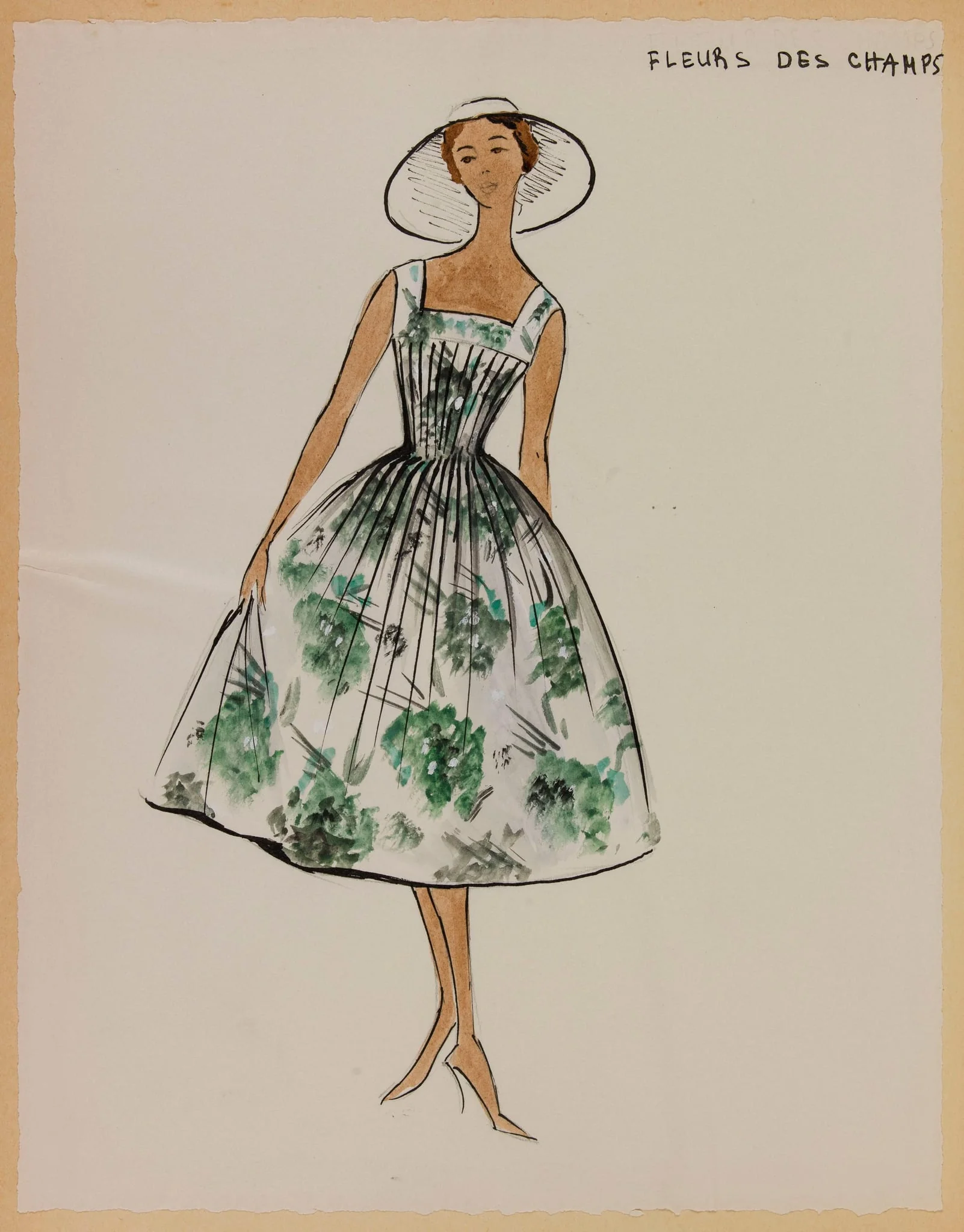 Fleurs des champs, by Carven, 1956