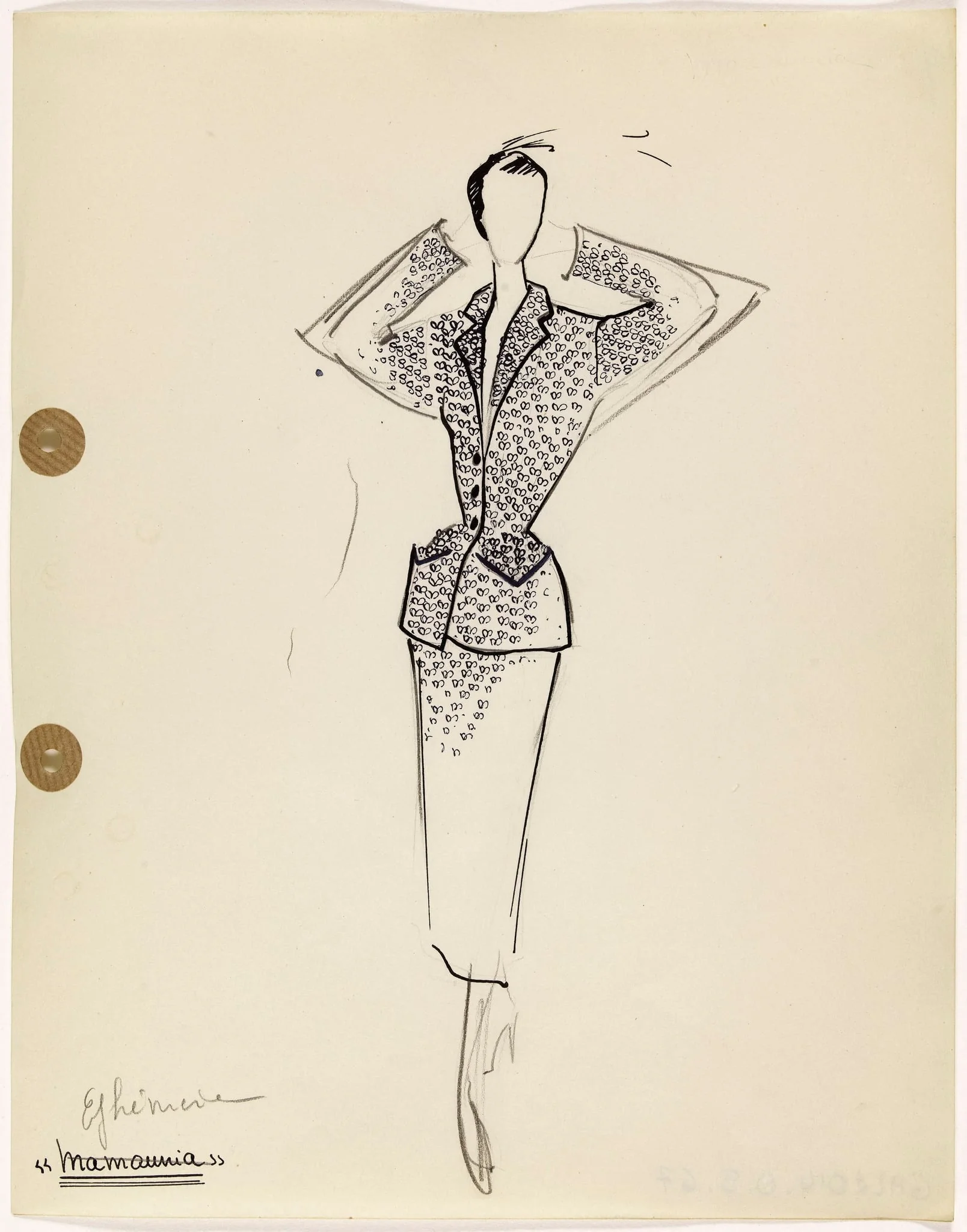 'Ephémère', by Carven, 1949