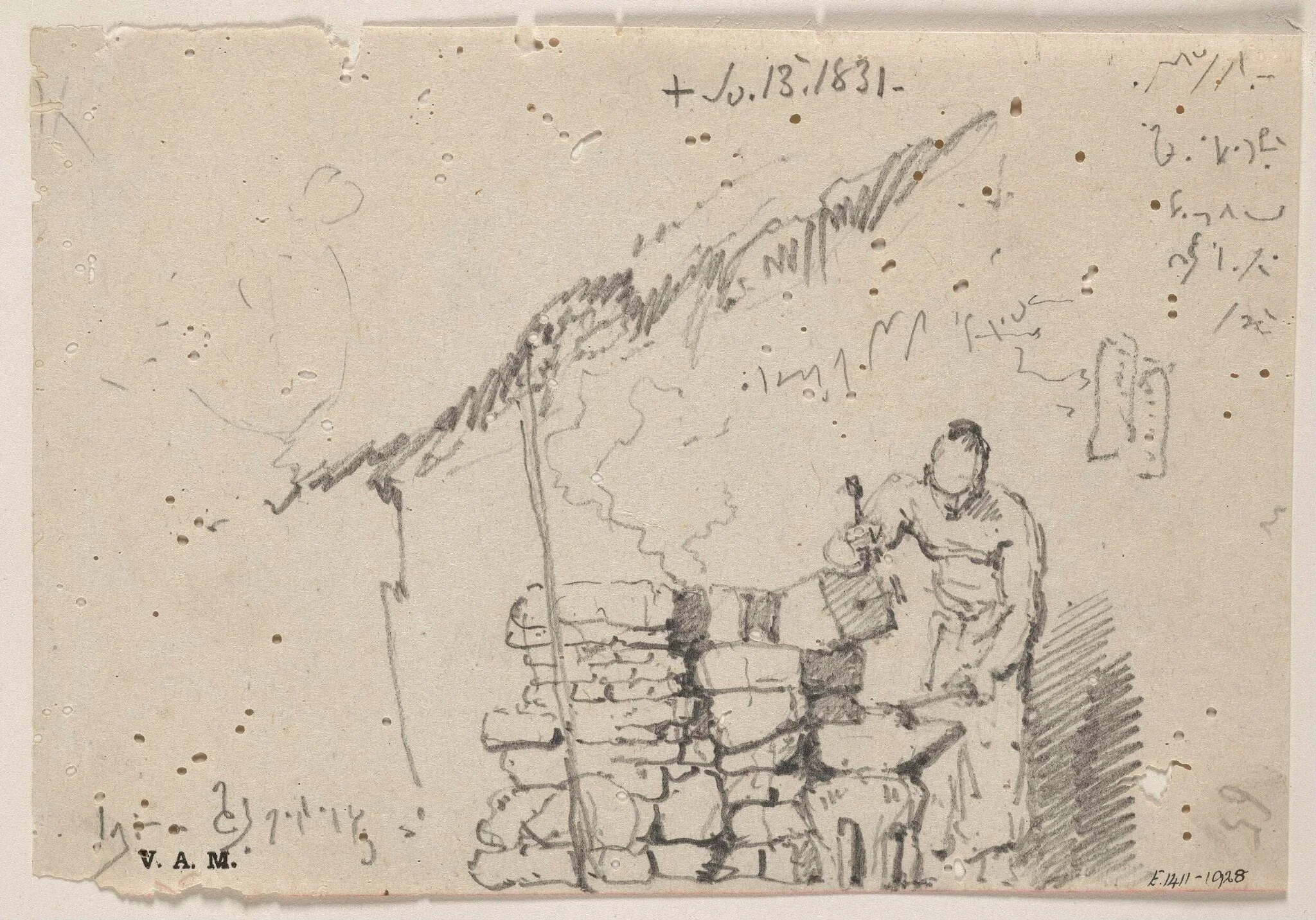 A Chinese blacksmith, by George Chinnery, 10