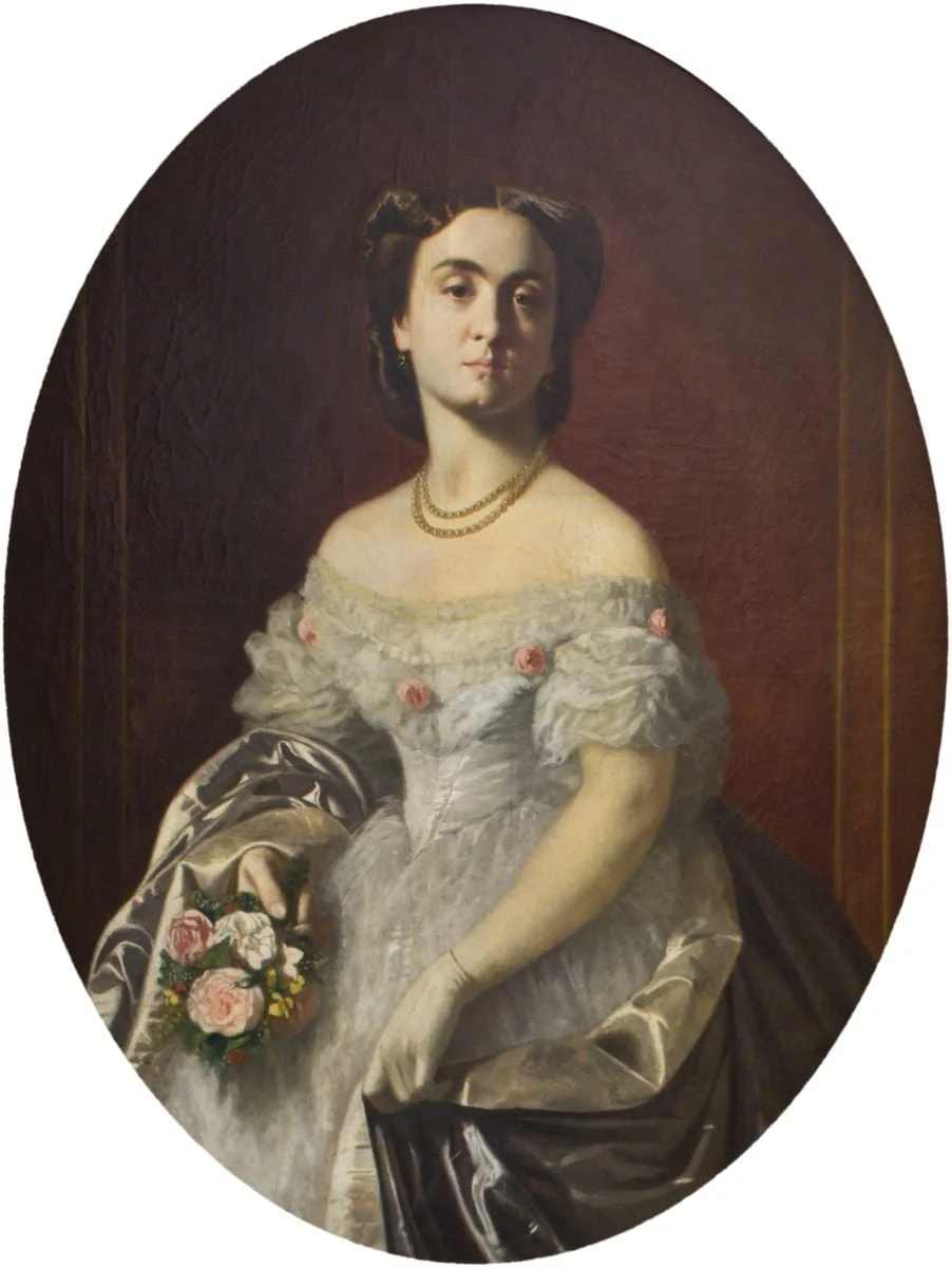 Portretul doamnei Ana Th. Aman, by Theodor Aman, 1864