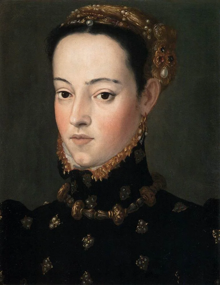 Bildnis einer Erzherzogin (Erzherzogin Helena oder Barbara?), by Giuseppe Arcimboldo, unspecified, 1563