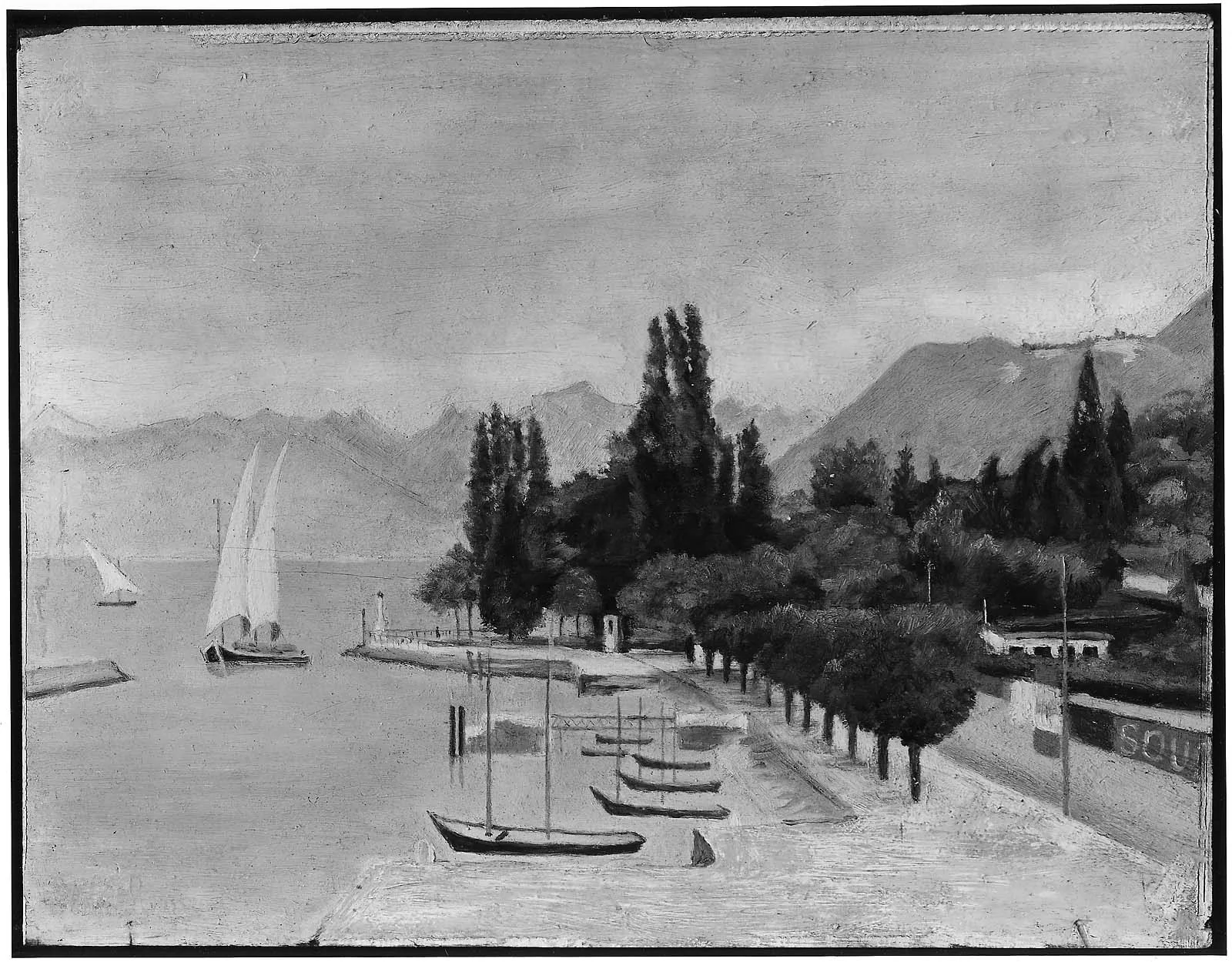 Lake of Geneva (Lac Leman), by Henri Rousseau, unspecified, 1887