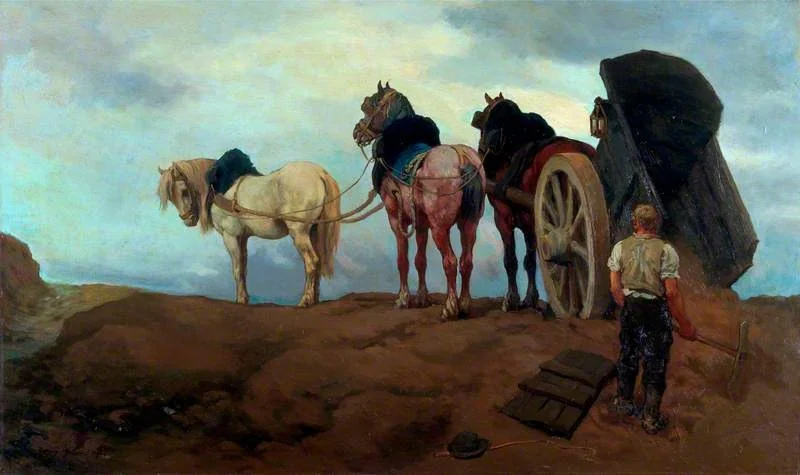 A Team of Percheron Horses