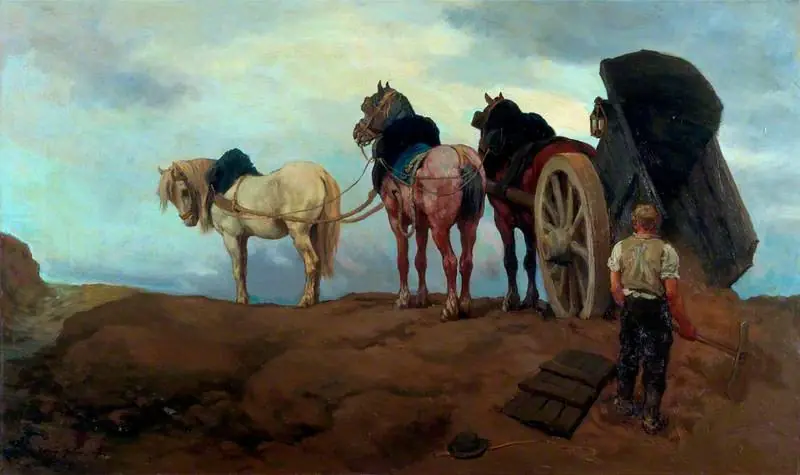 A Team of Percheron Horses