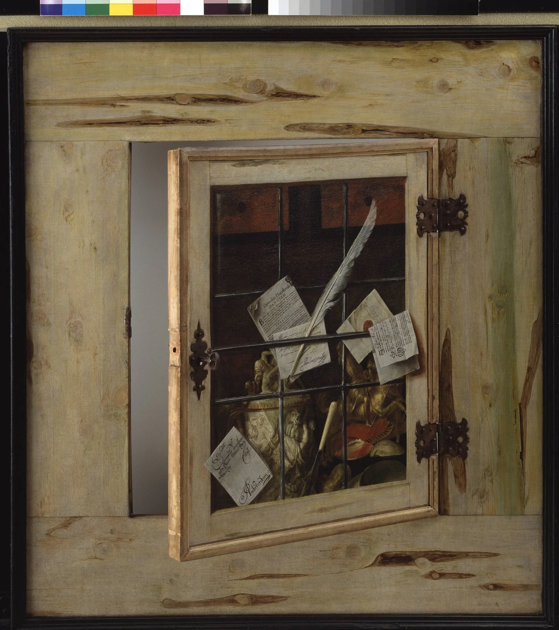Trompe l'Oeil. A Cabinet of Curiosities with an Ivory Tankard