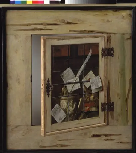Trompe l'Oeil. A Cabinet of Curiosities with an Ivory Tankard