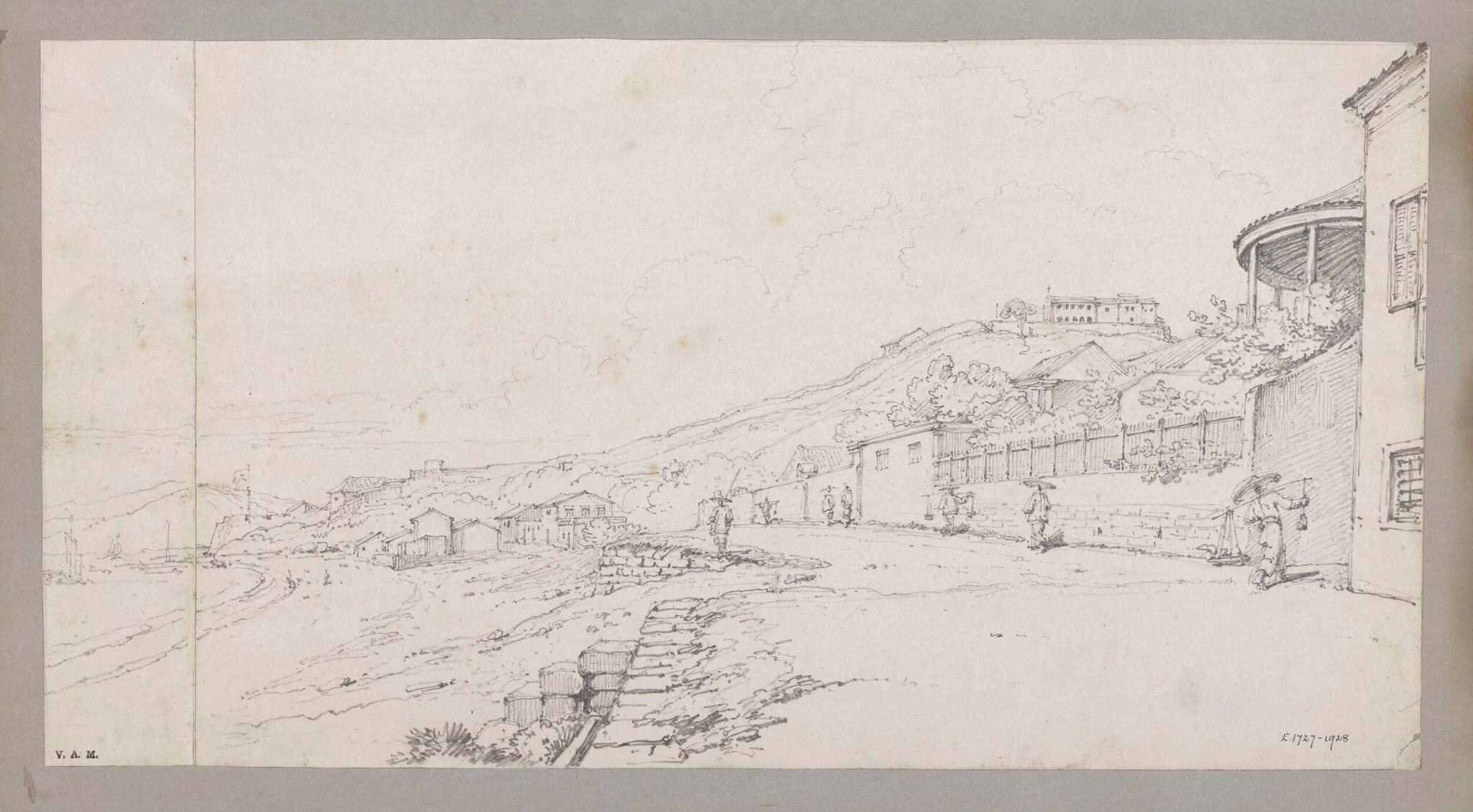 Part of Macao Bay, looking west, by George Chinnery, 19