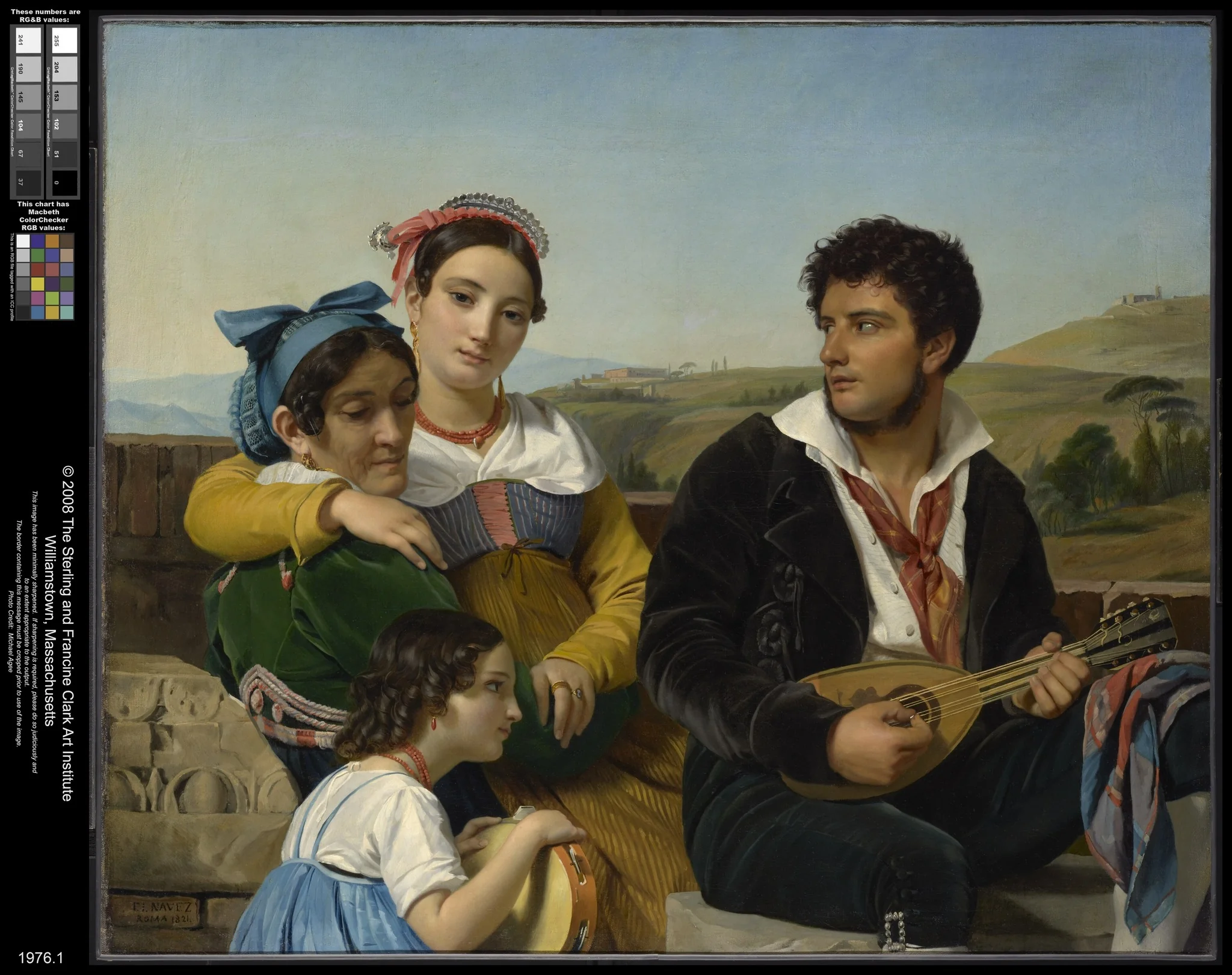 Musical Group, by François-Joseph Navez, oil, 1821