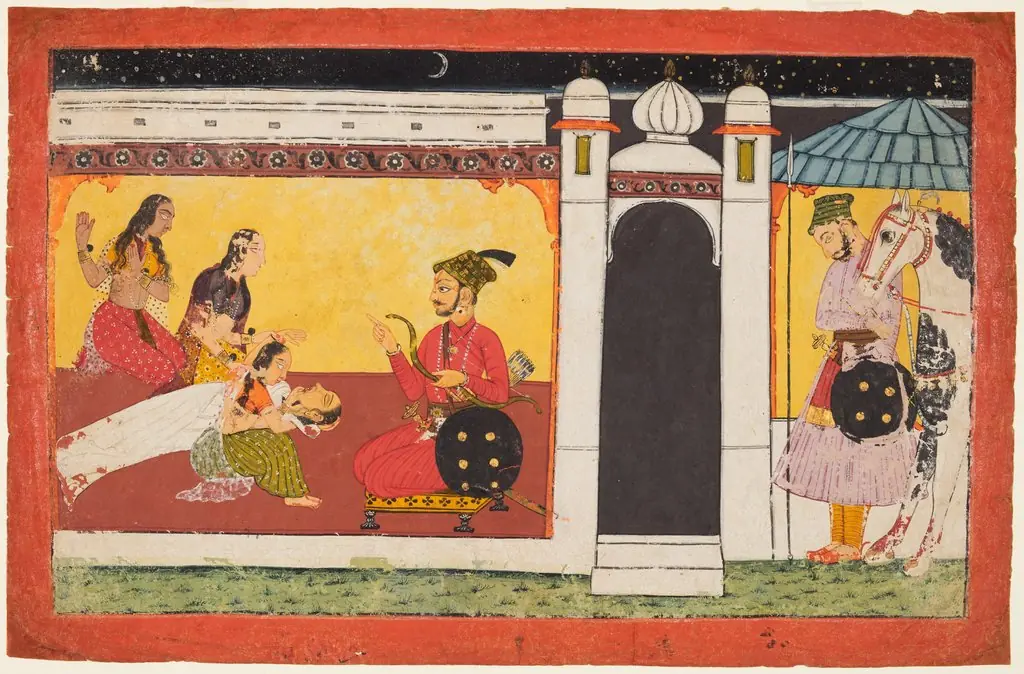 Kandala Dies on Hearing the News of Madhava’s Death, from a Madhavanala Kamakandala