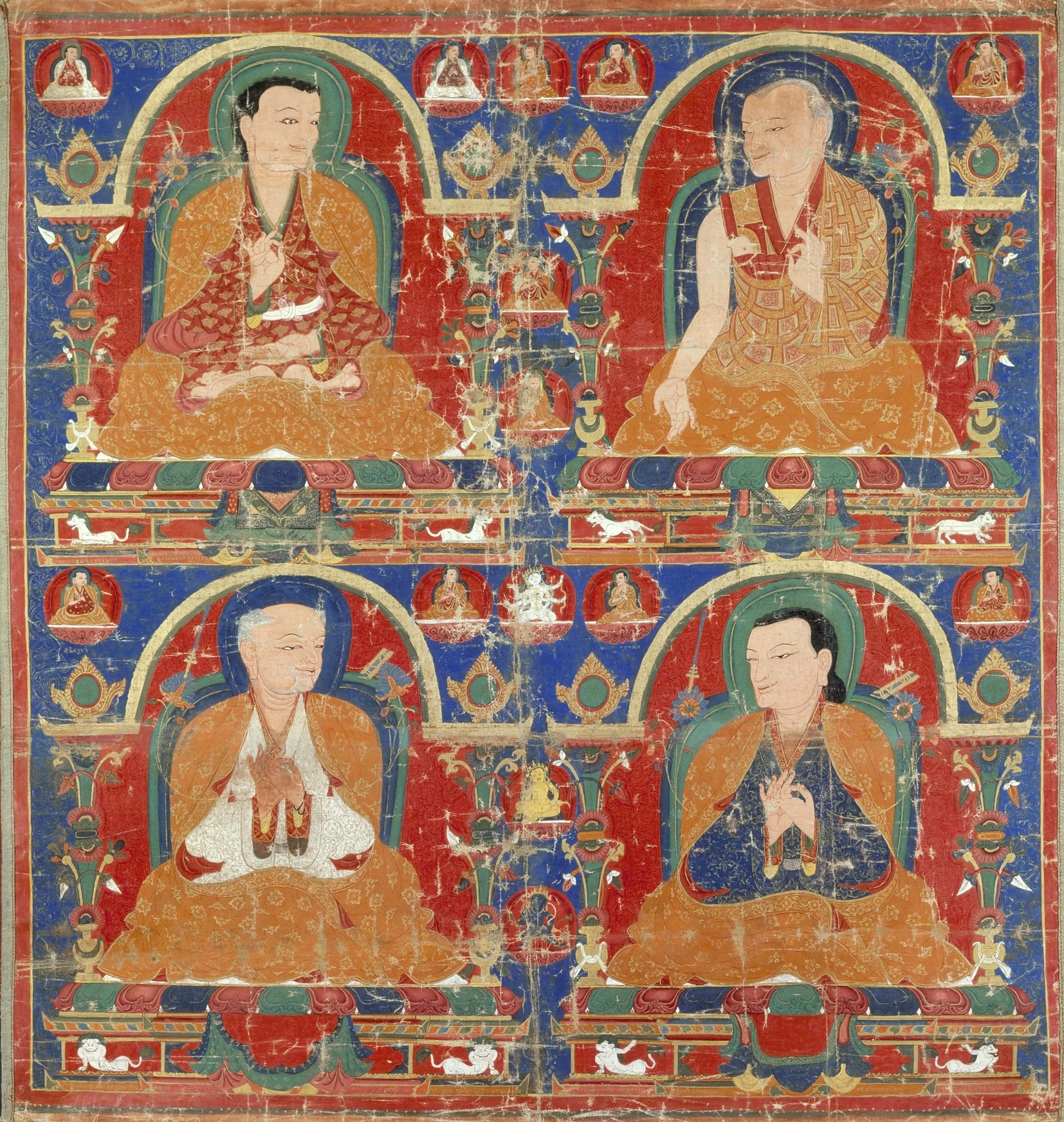Sakyapa Monks, by Unknown, unspecified, 1500
