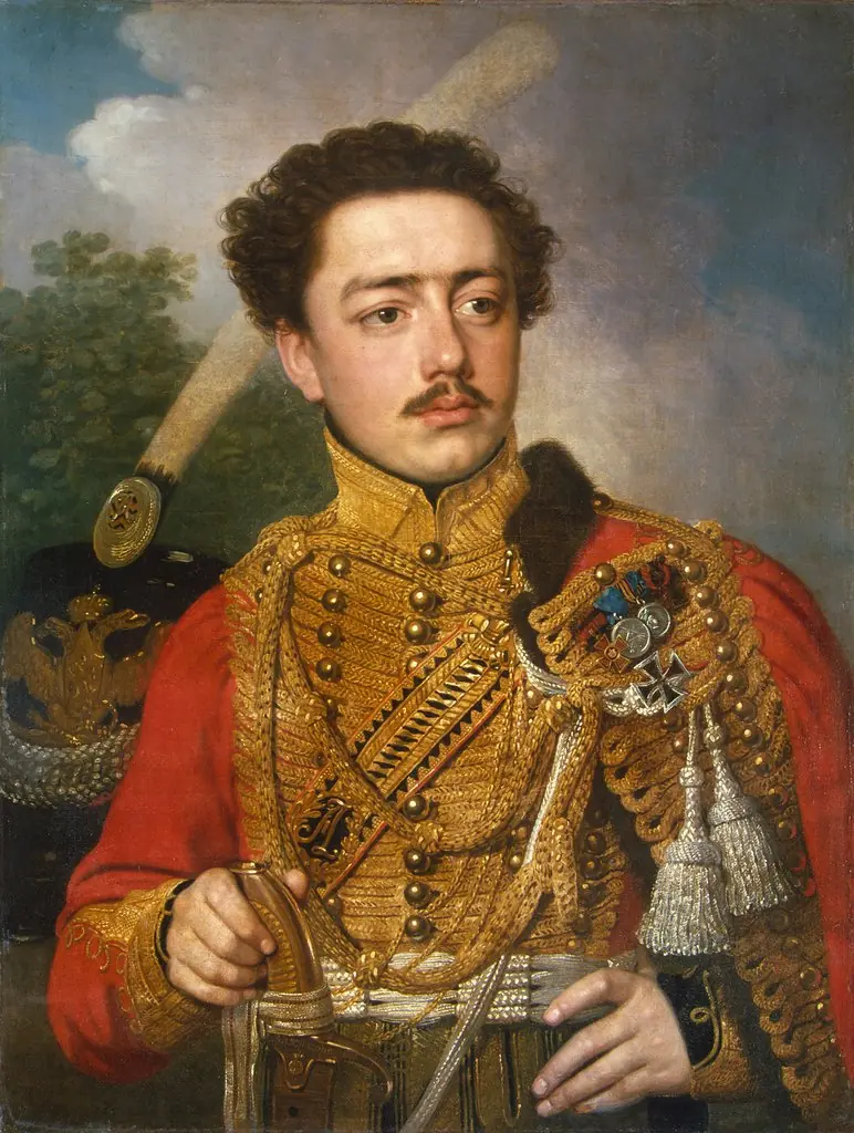 Portrait of Pavel Masyukov, the Cavalry Captain of the Life-Guards Hussar Regiment