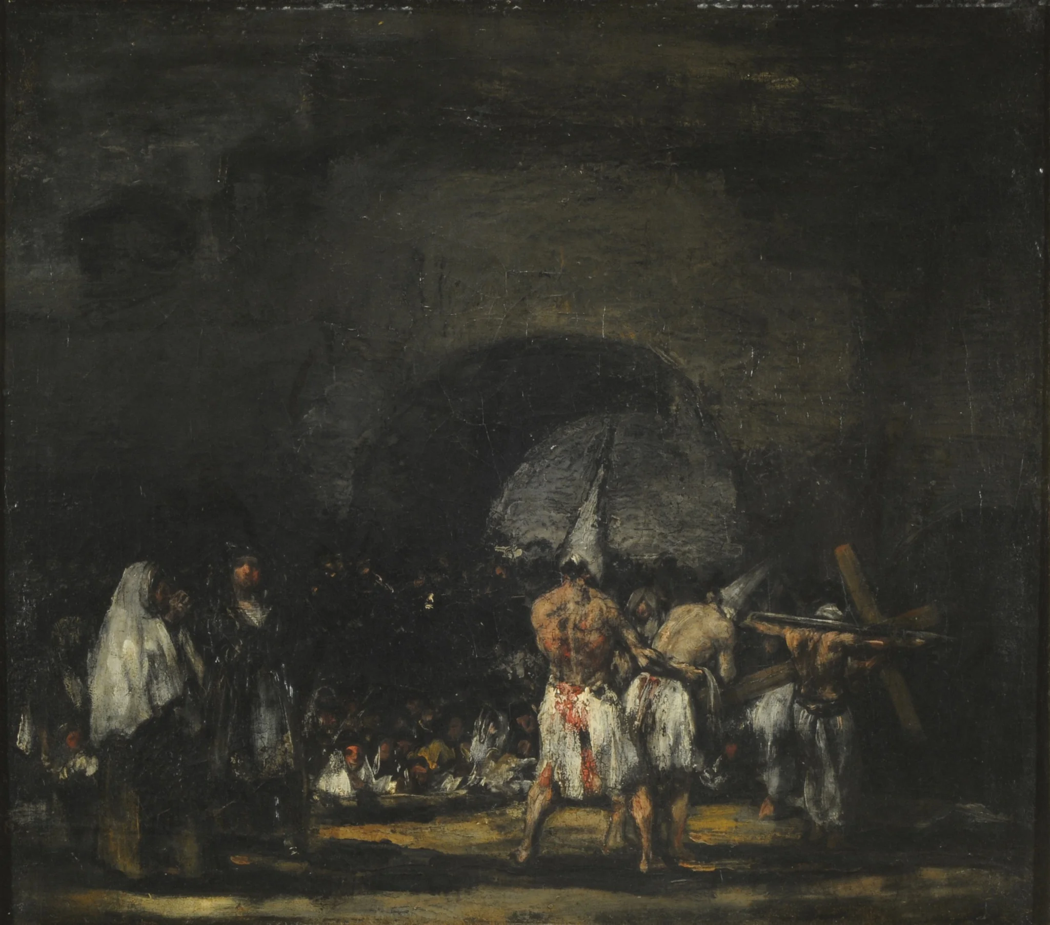 Scene of Disciplines, by Francisco Goya, oil, 1808