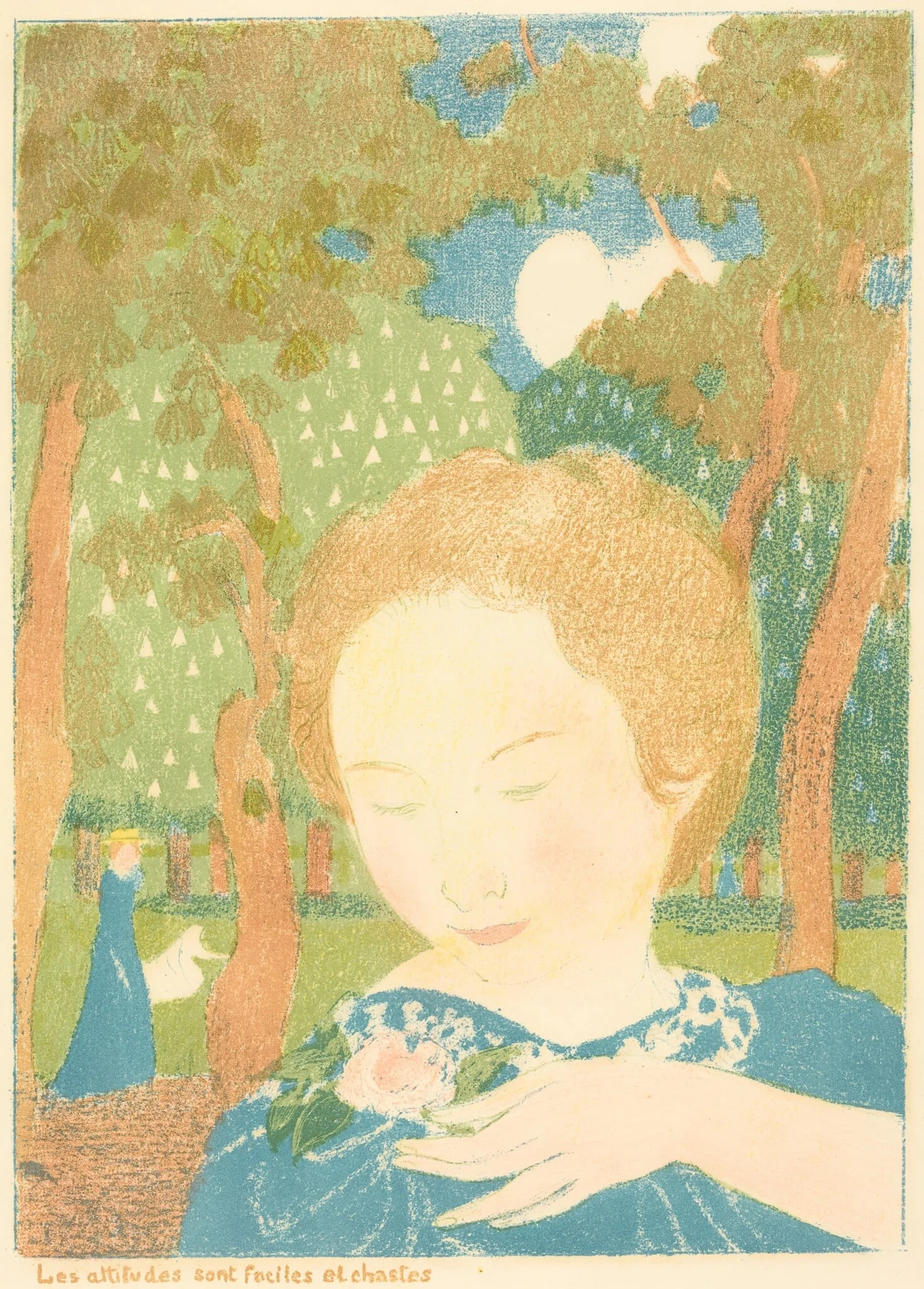 Les attitudes sont faciles et chastes, by Maurice Denis, ink, 1896