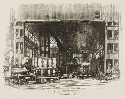 English War Work:  The Urns, Casting Big Shells
