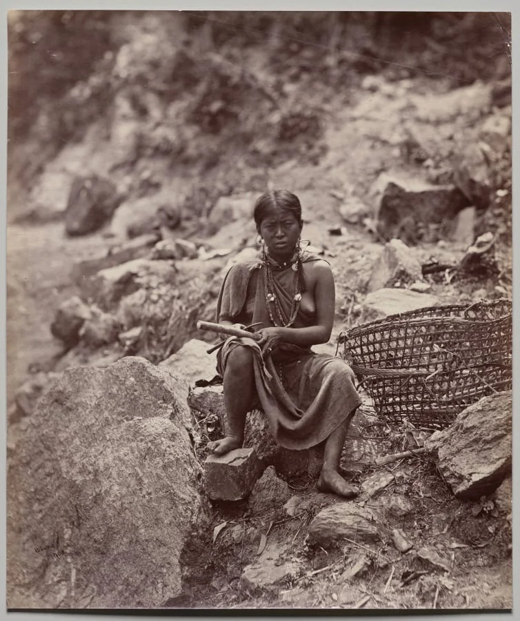 Lepcha Woman (number 1908), by Samuel Bourne, 1866