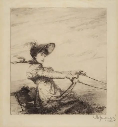 Untitled (Woman Driving Carriage)