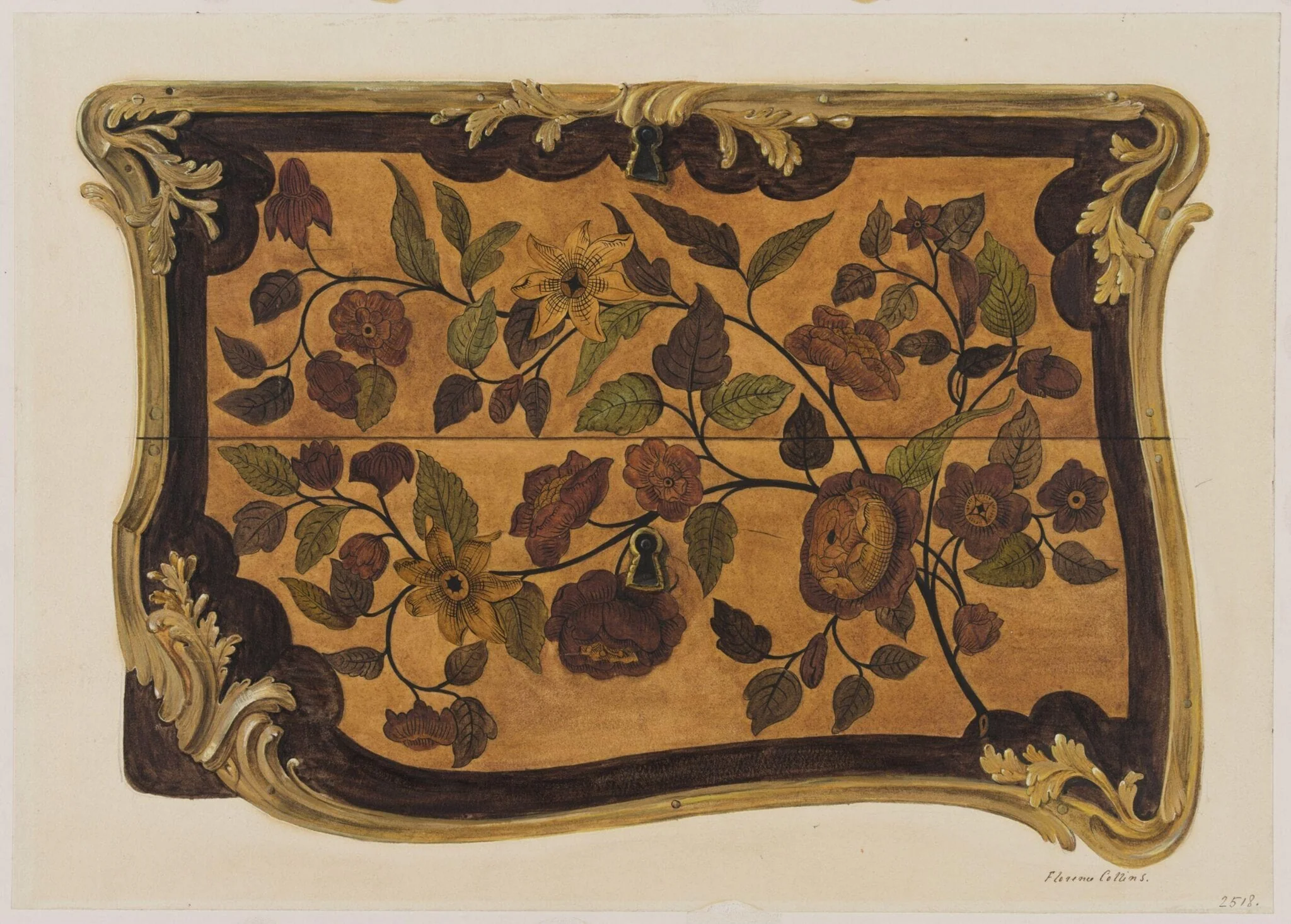 Dutch marqueterie table, ca. 1700