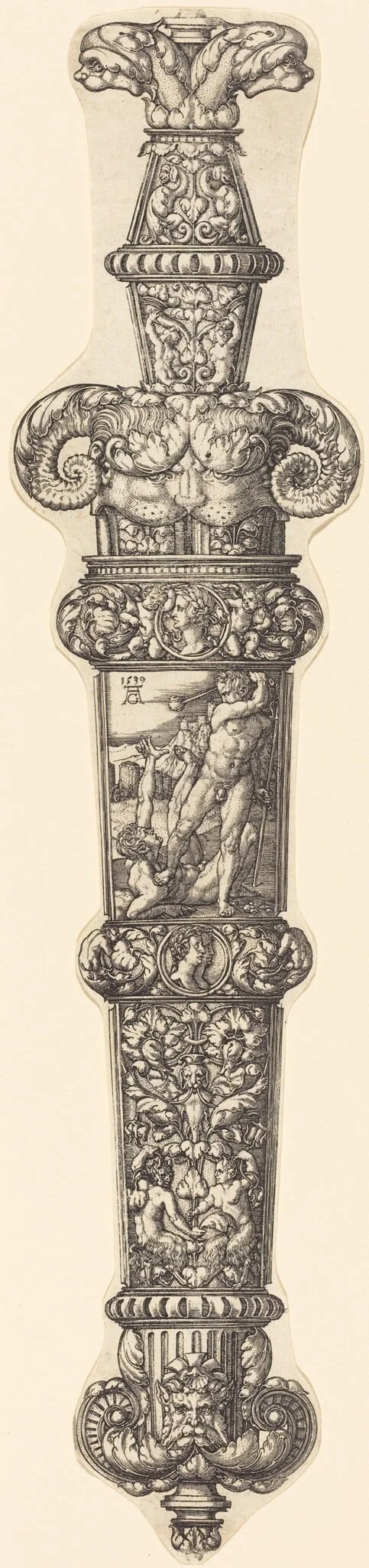 Design for a Dagger Sheath with Cain and Abel