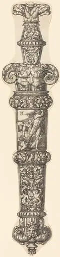 Design for a Dagger Sheath with Cain and Abel