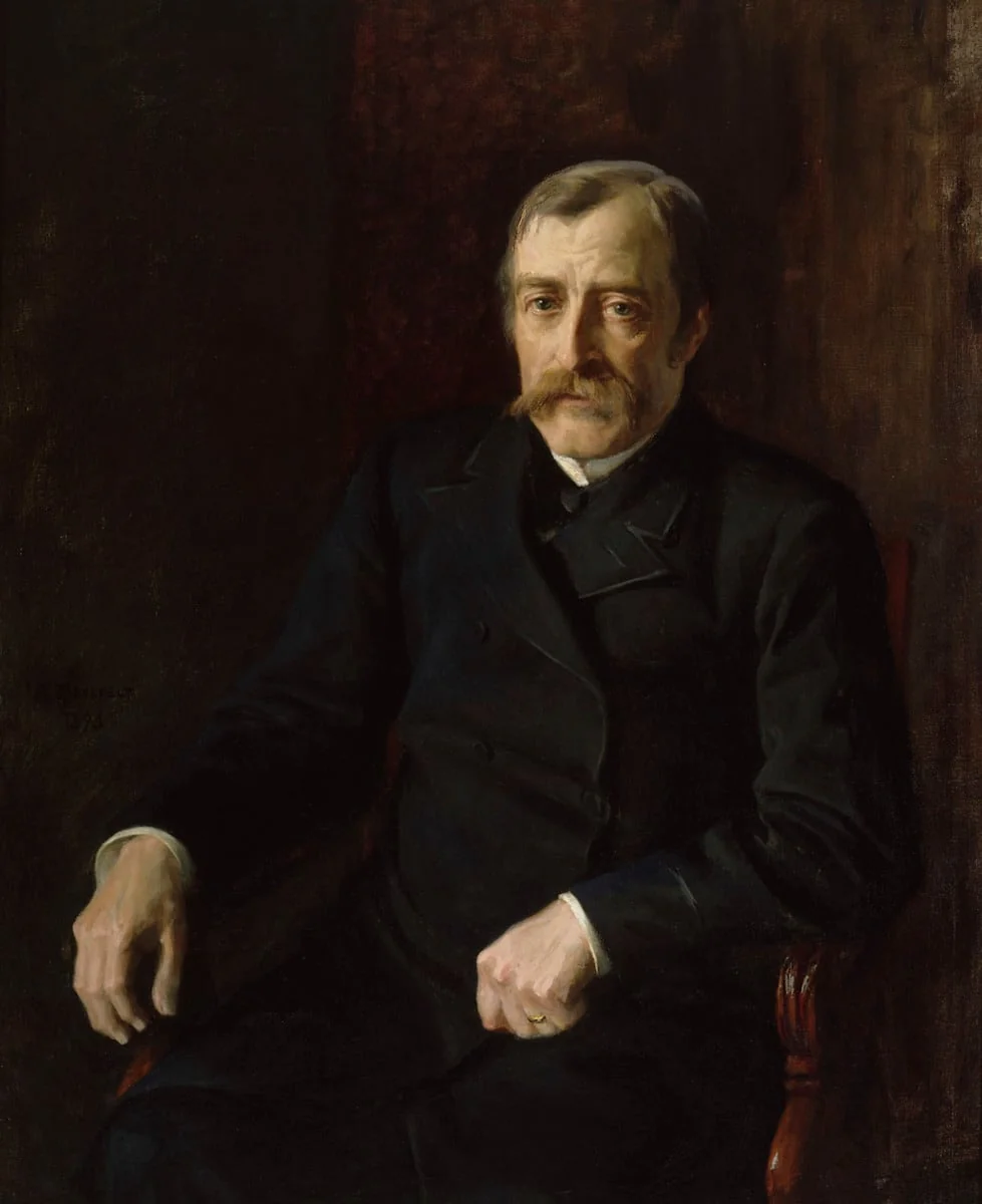 Valtioneuvos Carl Gustaf Estlanderin muotokuva, by Albert Edelfelt, unspecified, 1889