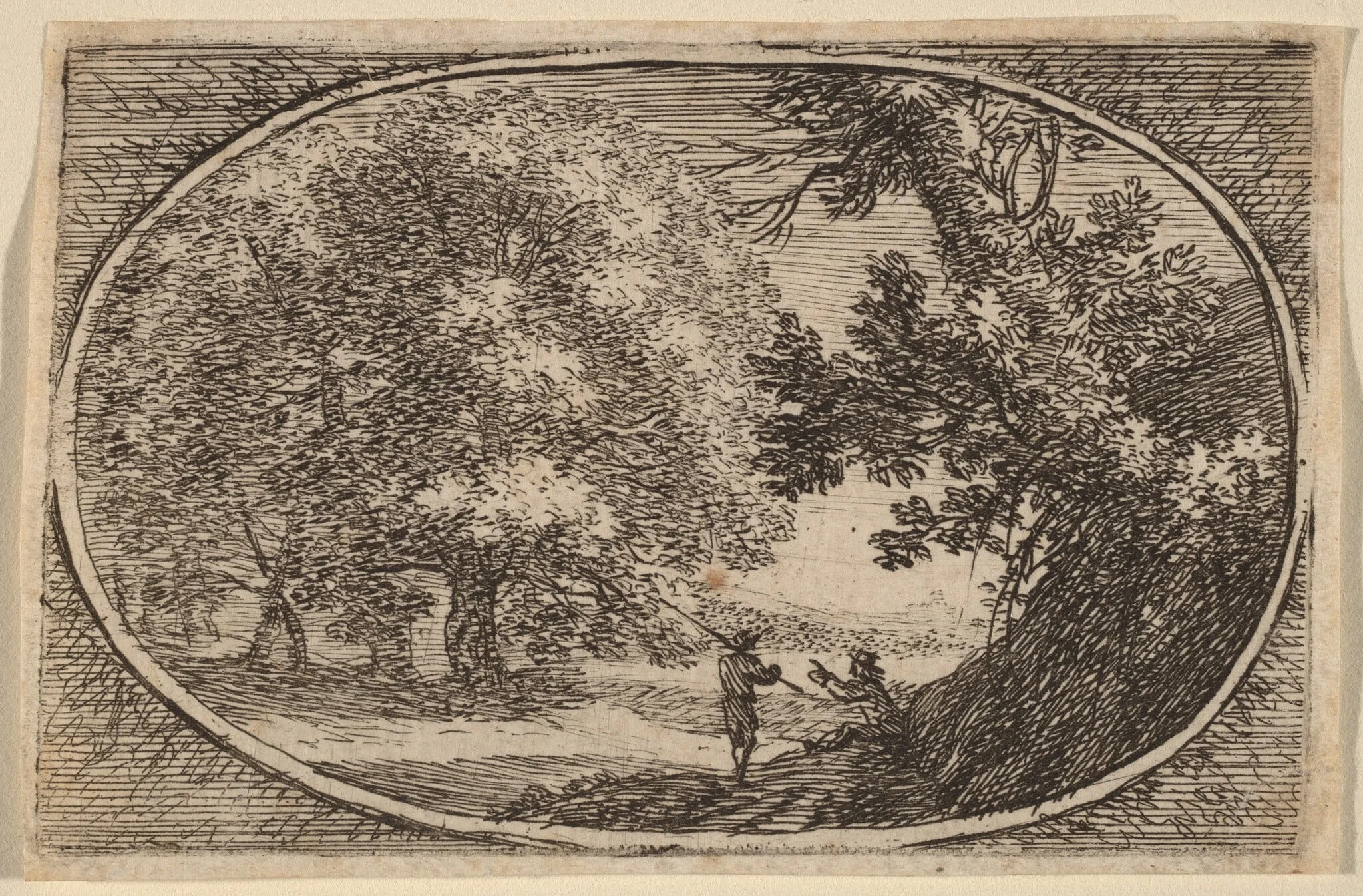 The Large Tree, by Herman van Swanevelt, ink, 1628