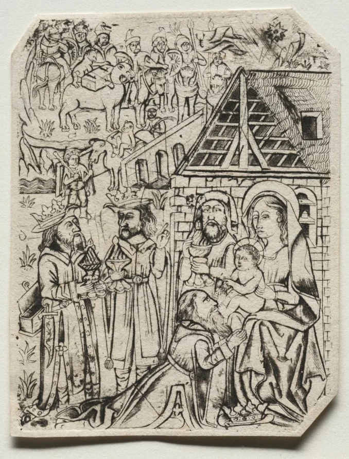 Adoration of the Magi, by Unknown, 1404