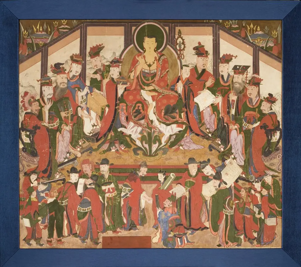Bodhisattva Jijang (Ksitigarbha) and the Ten Kings of Hell