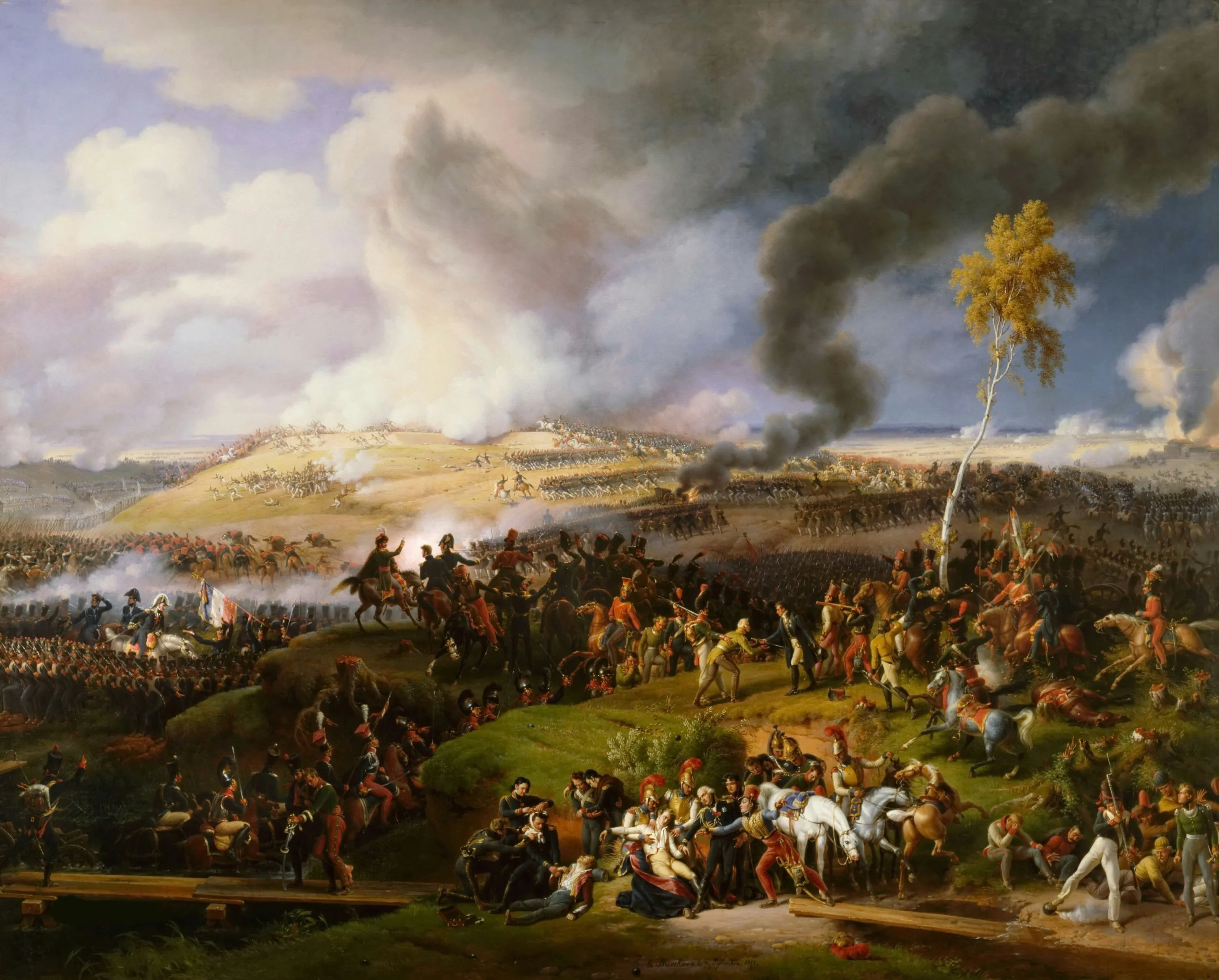 Battle of Moscow, 7th September 1812, by Baron Lejeune Louis-François, oil, 1822