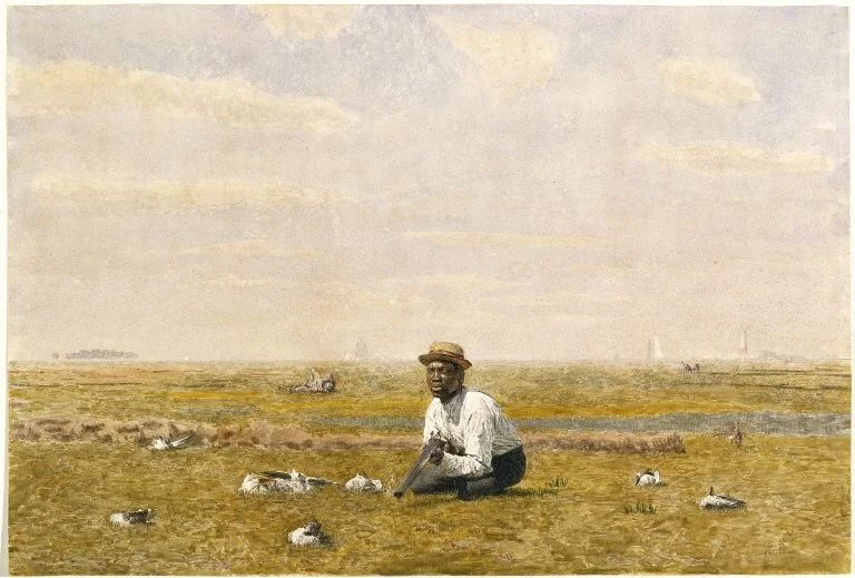Whistling for Plover, by Thomas Eakins, unspecified, 1874