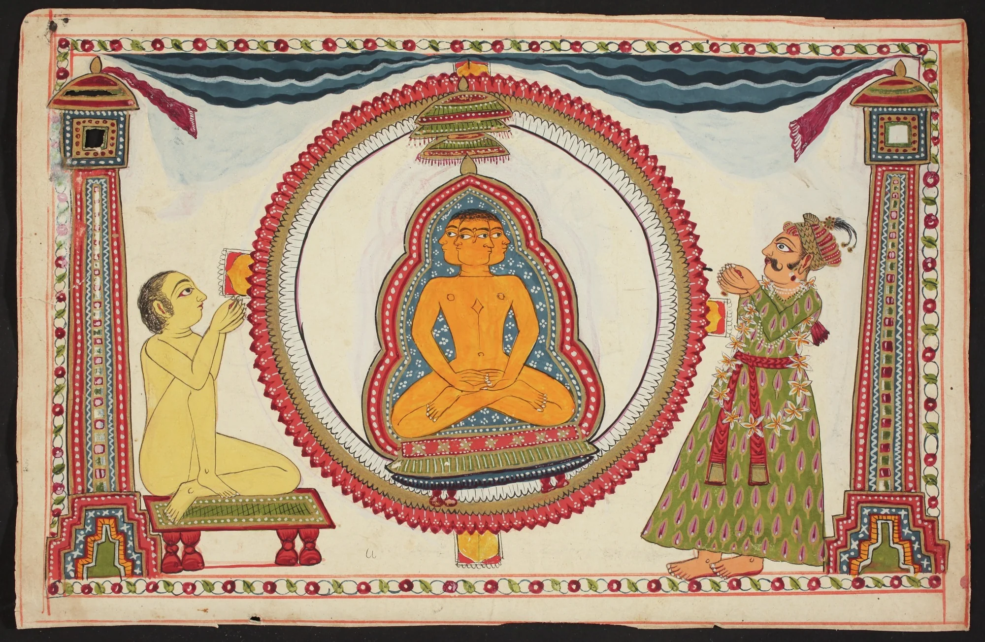 Folio from the Bhaktamara Stotra (“Hymn of the Immortal Devotee”), by Unknown, unspecified