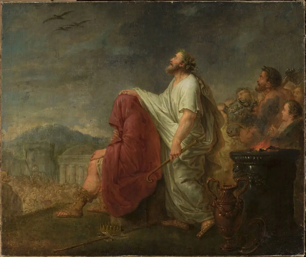 Ancient scene of sacrifice
