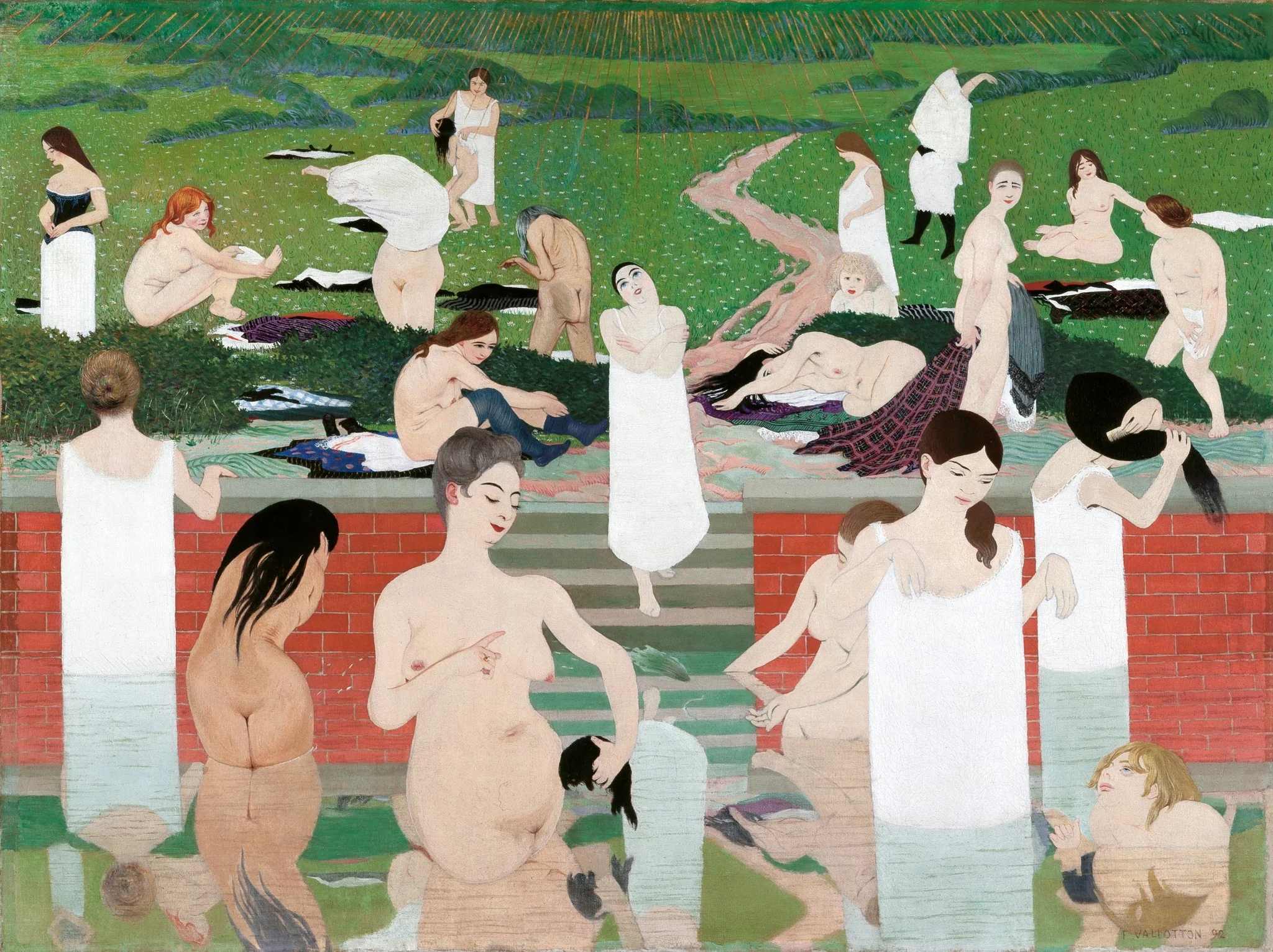Bathing on a Summer Evening