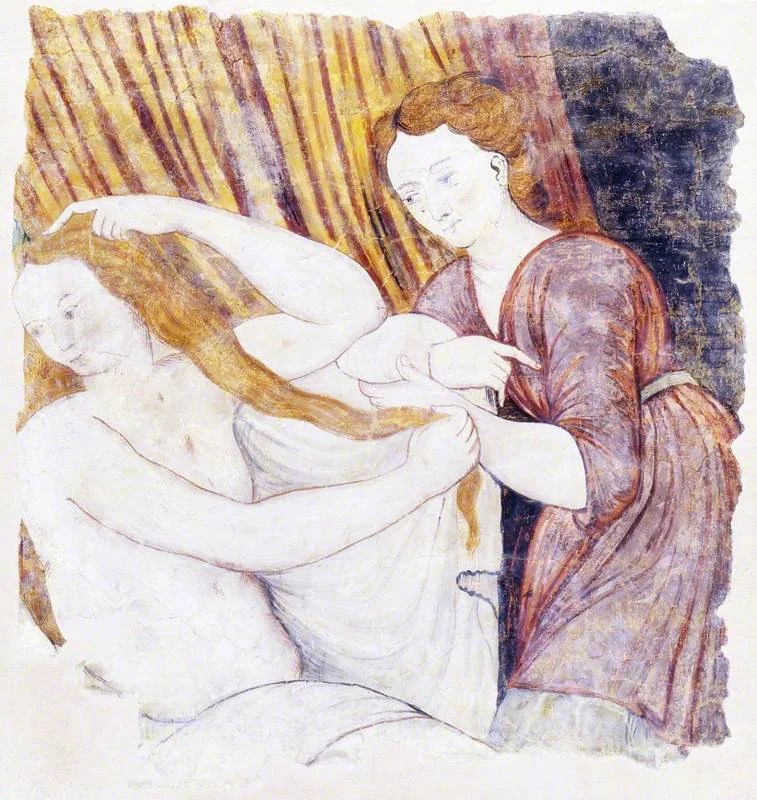 Psyche at Her Toilet (after Michiel Coxie the Elder) (from Hill Hall, Essex), by Lucas de Heere, unspecified, 1575
