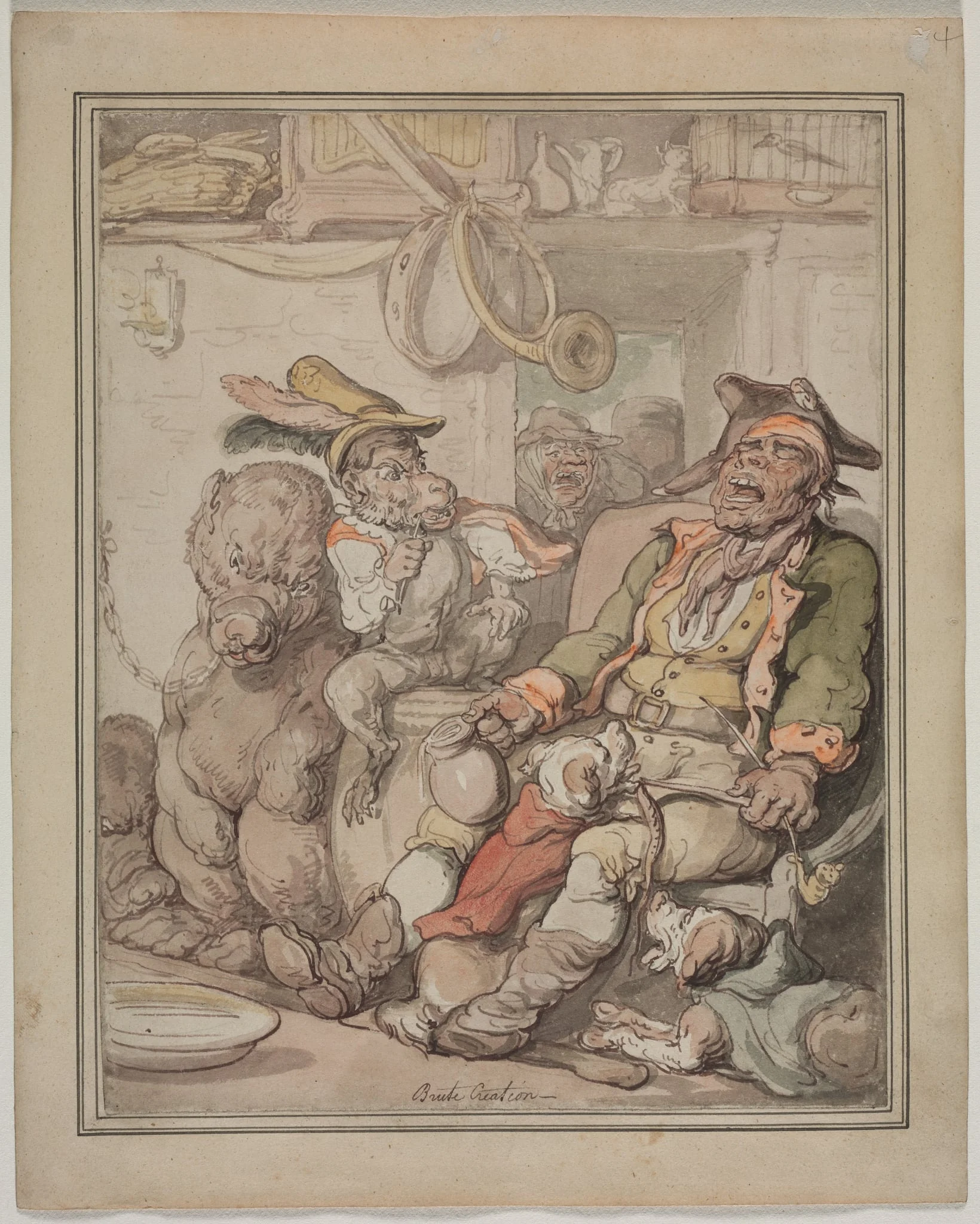 Comparative Anatomy Study, by Thomas Rowlandson, 1815