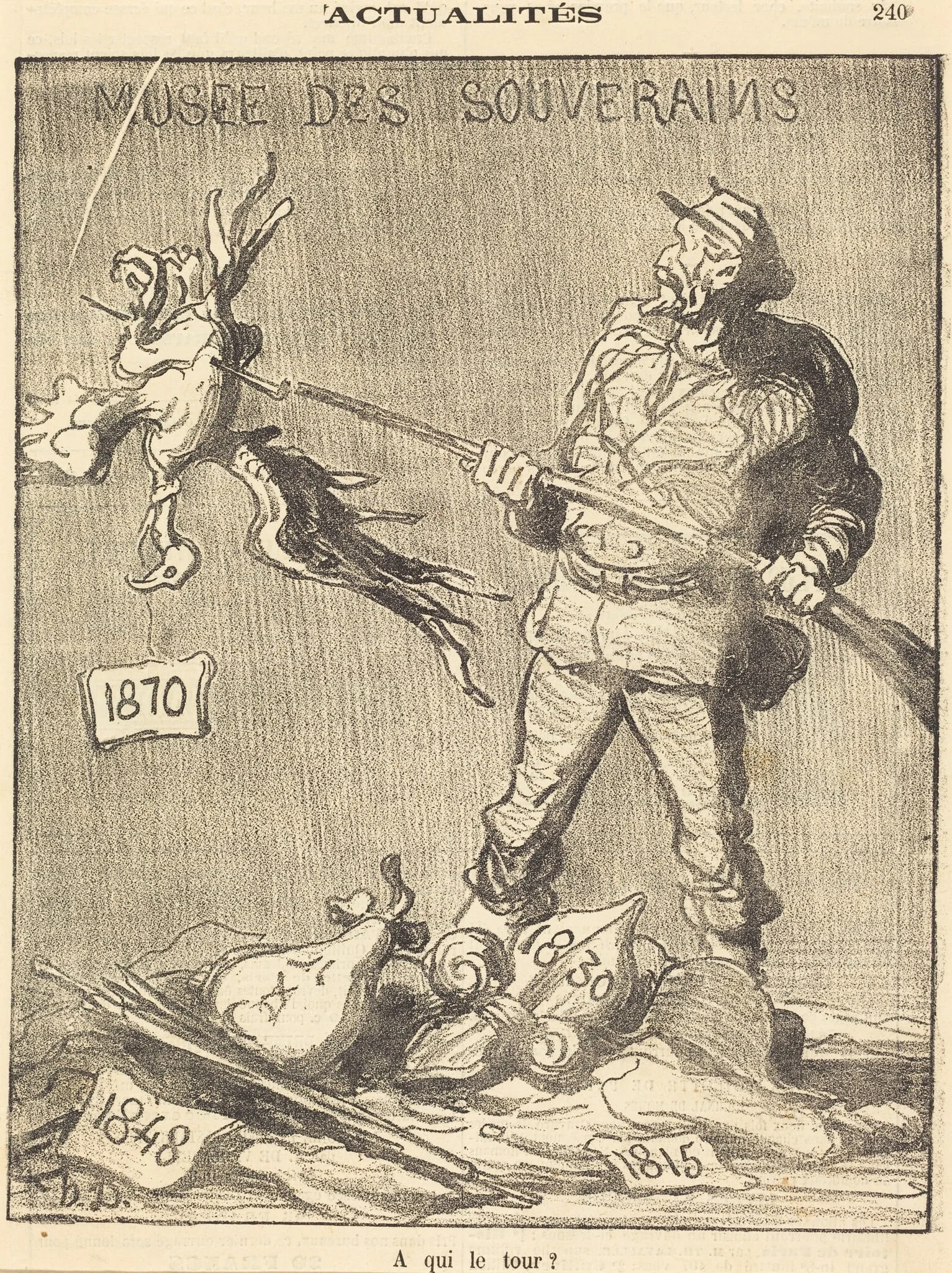 A qui le tour?, by Honoré Daumier, 1870