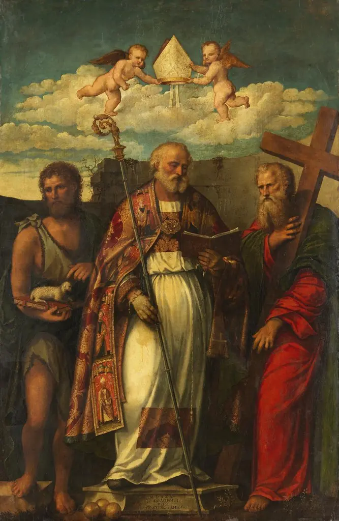 Saint Nicholas of Bari, John the Baptist and Philip
