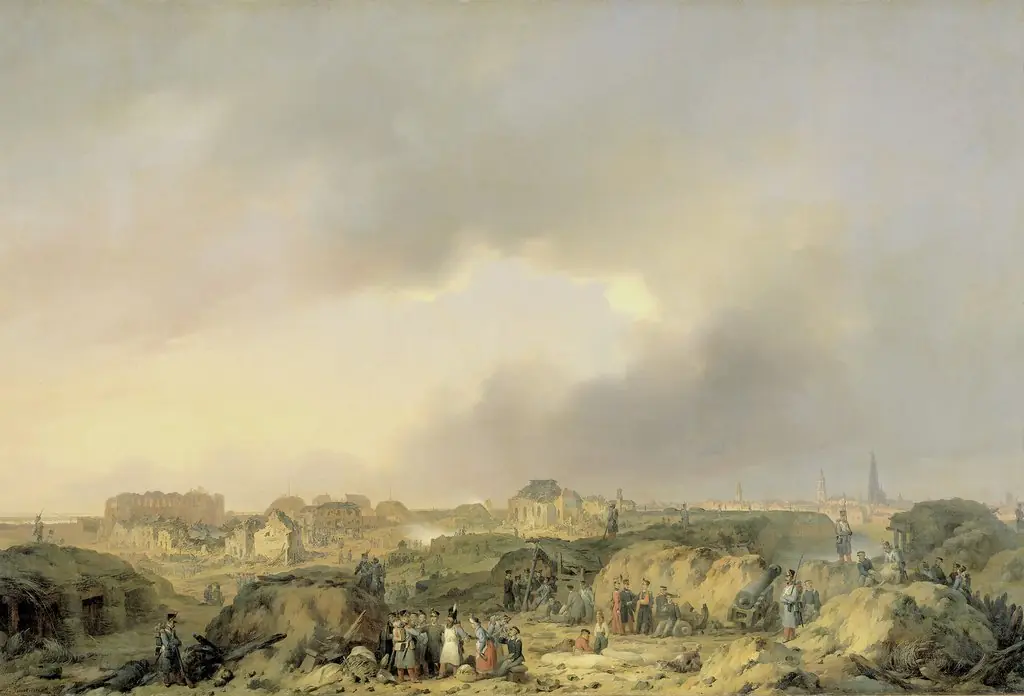 The Citadel of Antwerp shortly after the Siege of 19 November-23 December 1832, and the Surrender of the Dutch Garisson to the French