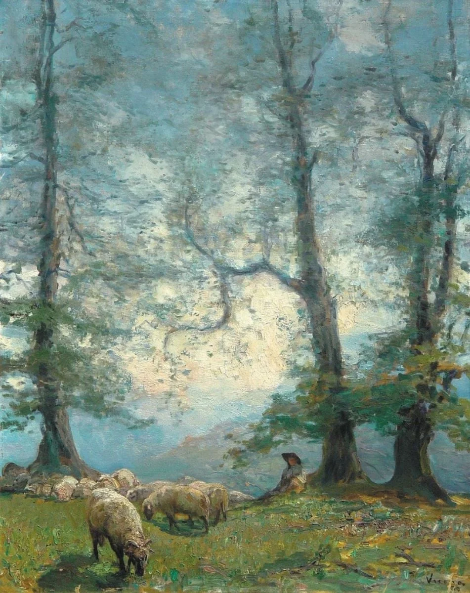 Ciobani în pădure, by Arthur Verona (Garguromin), unspecified