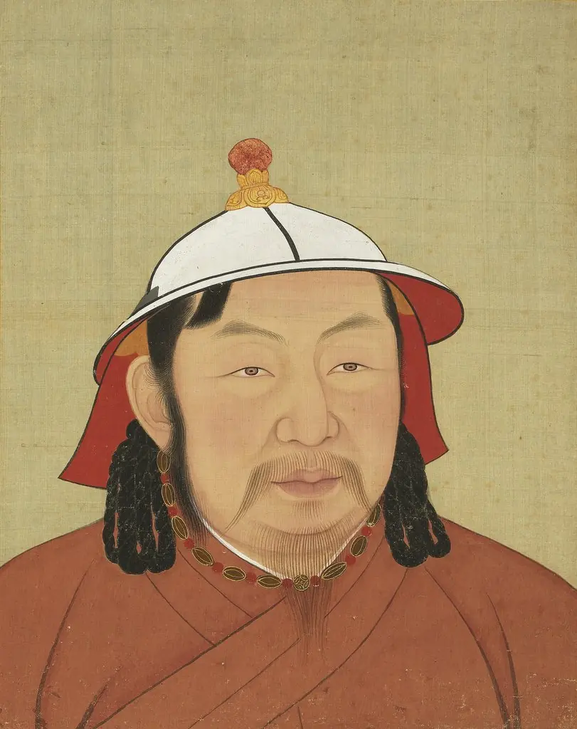 元代帝半身像册-元仁宗皇帝像