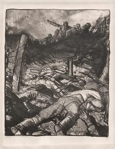 War Series:  The Charge, Left Detail