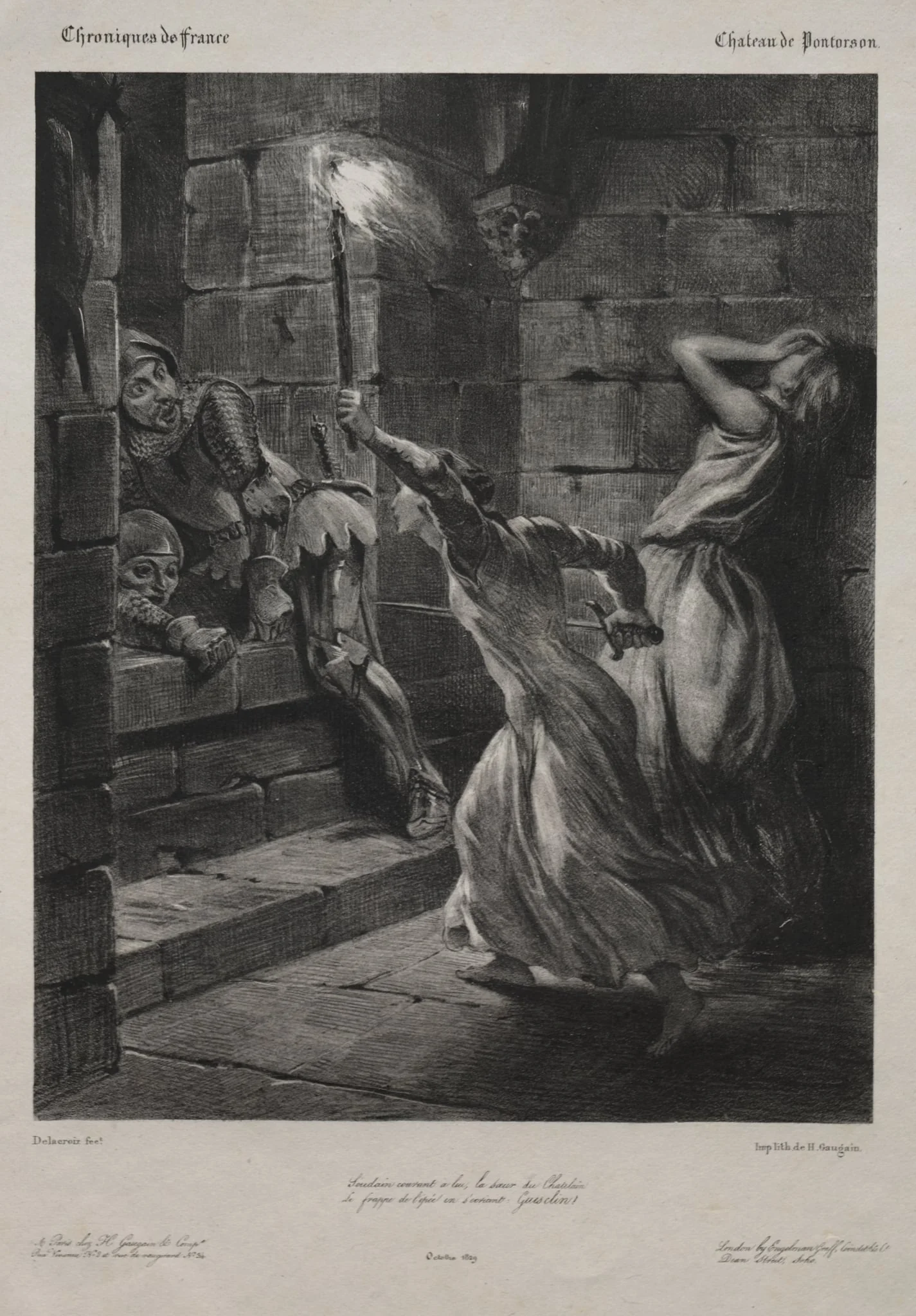 The Sister of Duguesclin, by Eugène Delacroix, 1829