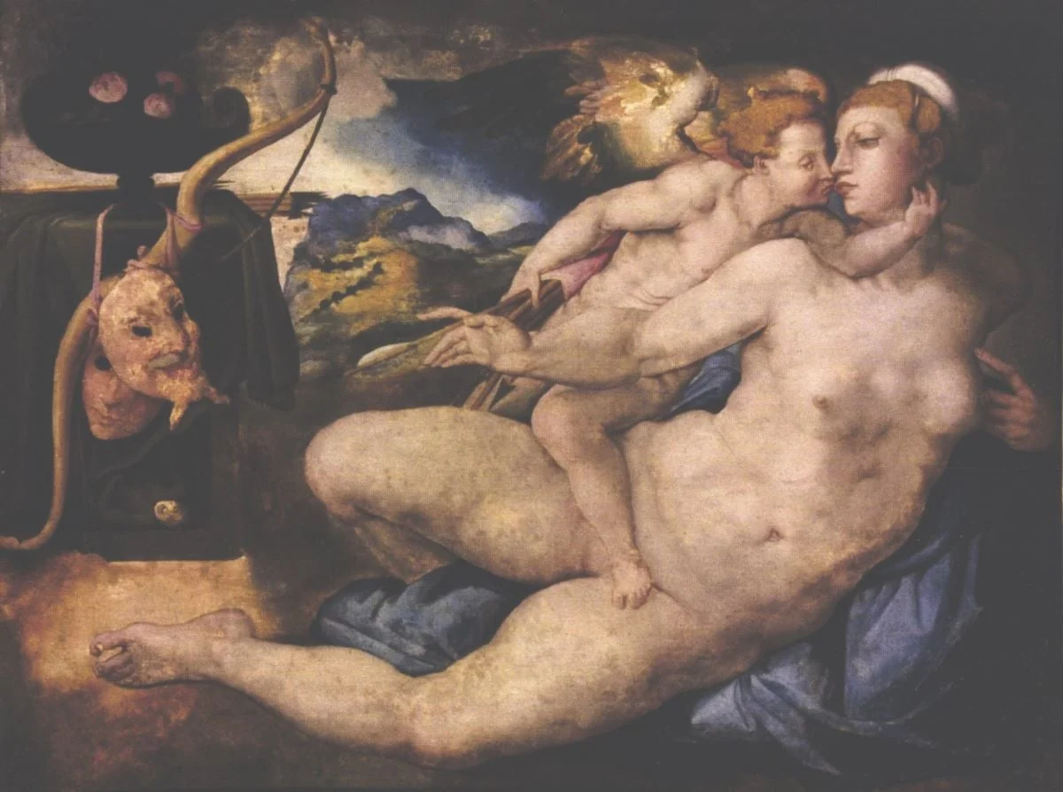 Venus și Amor, by Giorgio Vasari, unspecified, 1552