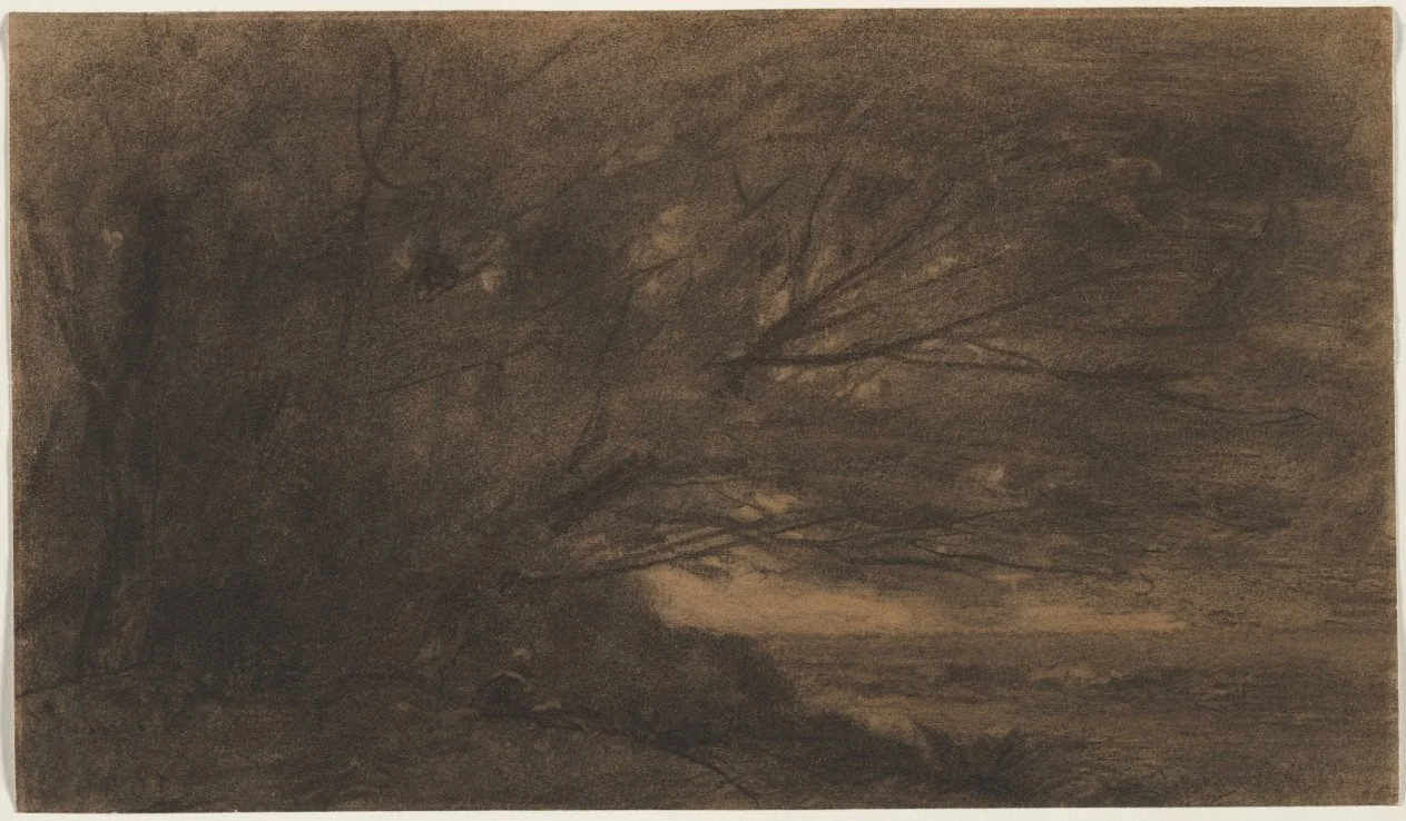 Landscape (The Large Tree), by Jean Baptiste Camille Corot, 1868