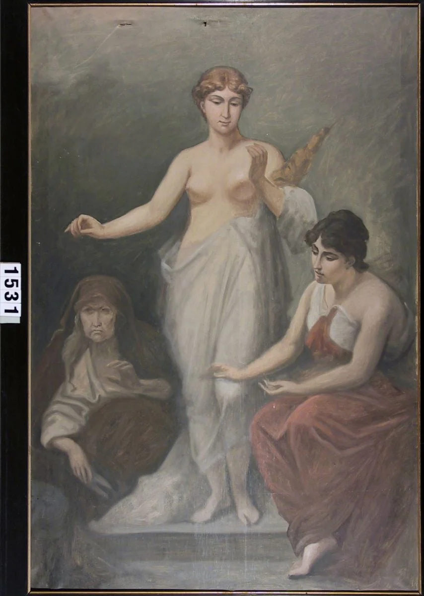 Cele trei Parce, by Mișu Popp, unspecified