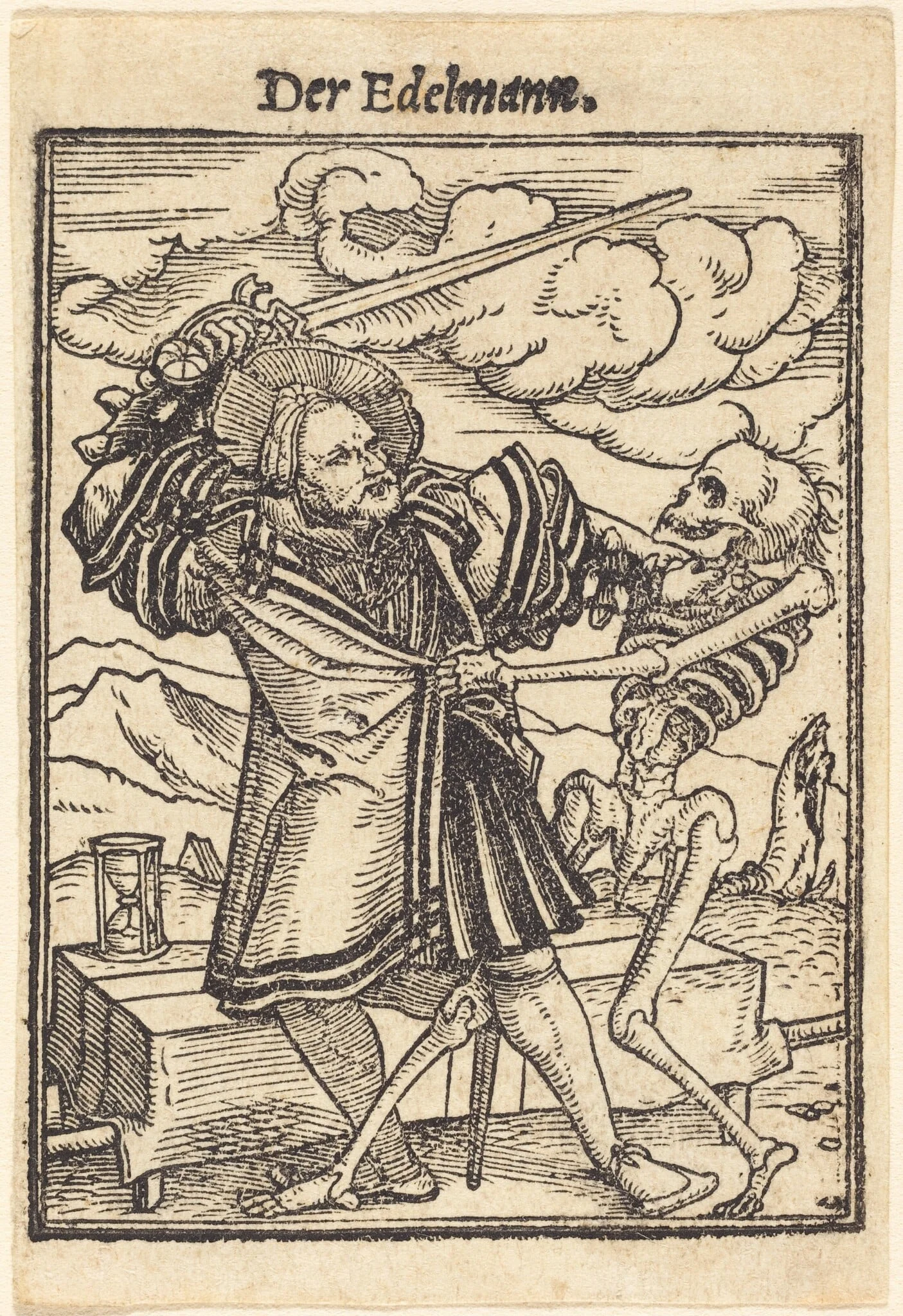 Der Edelmann (The Nobleman), by Hans Lützelburger, ink, 1526