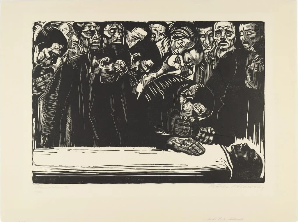 Untitled, by Käthe Kollwitz, ink, 1920
