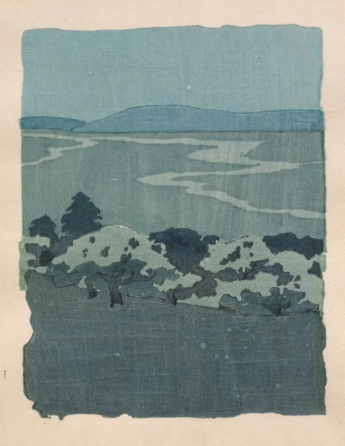 Dragon and Orchard, by Arthur Wesley Dow, 1908
