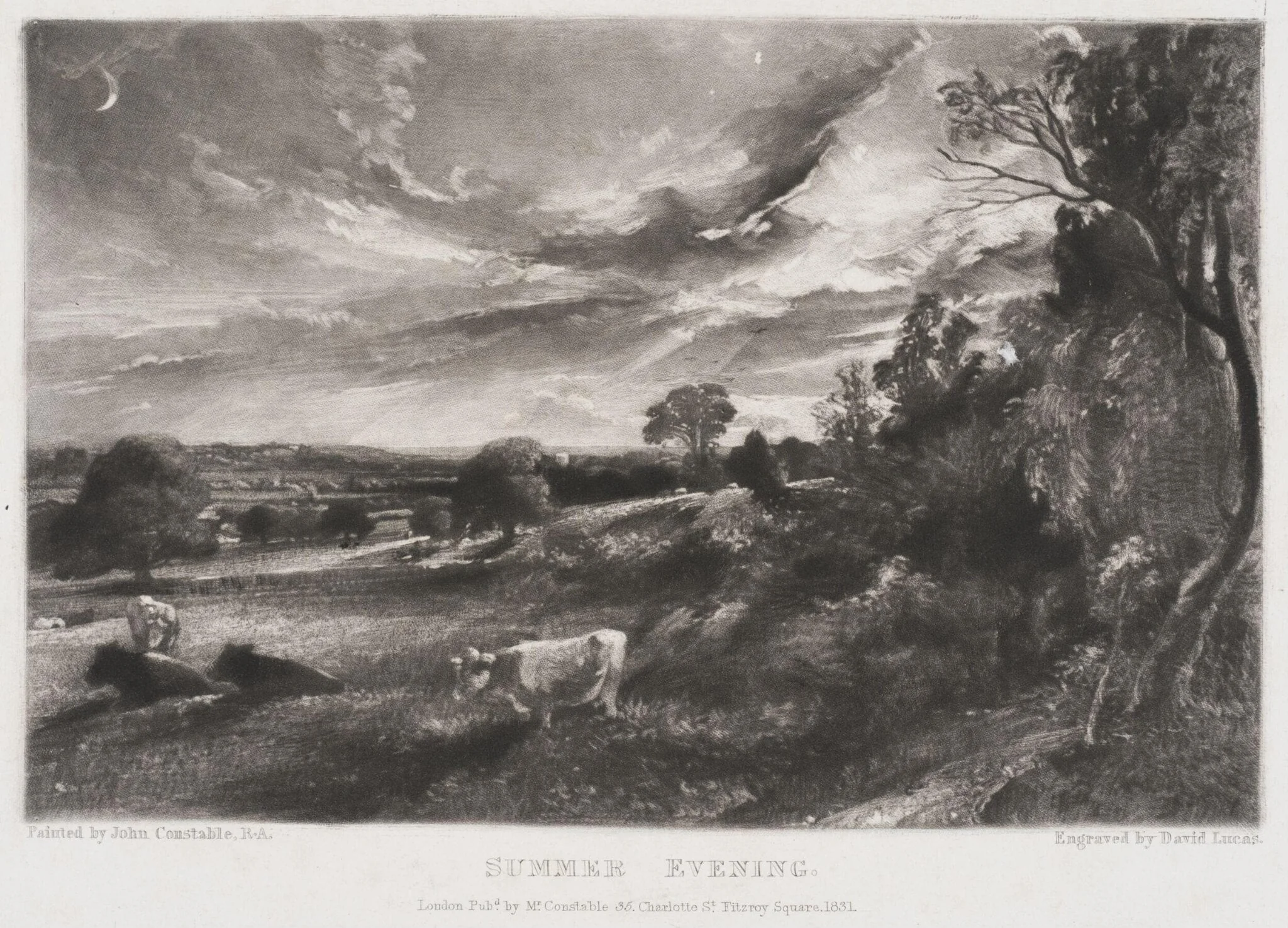 Summer Evening, by David Lucas, 1831
